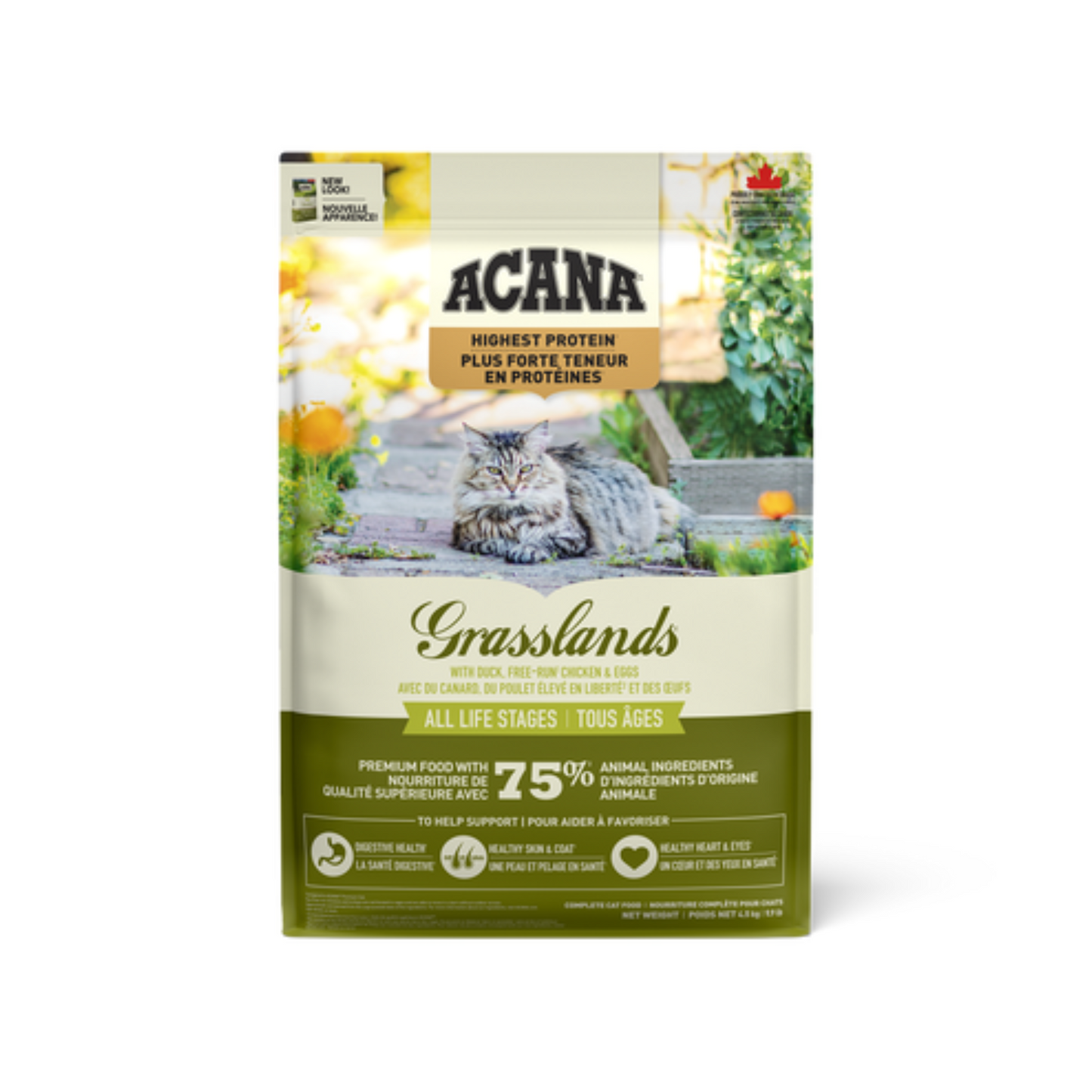 Acana - Nourriture sèche pour chat Grasslands à forte teneur en protéines