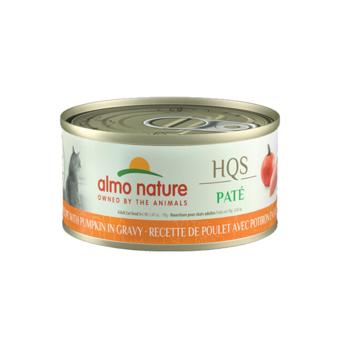 Almo Nature - Nourriture humide pour chat au poulet et à la citrouille en sauce (pâté)