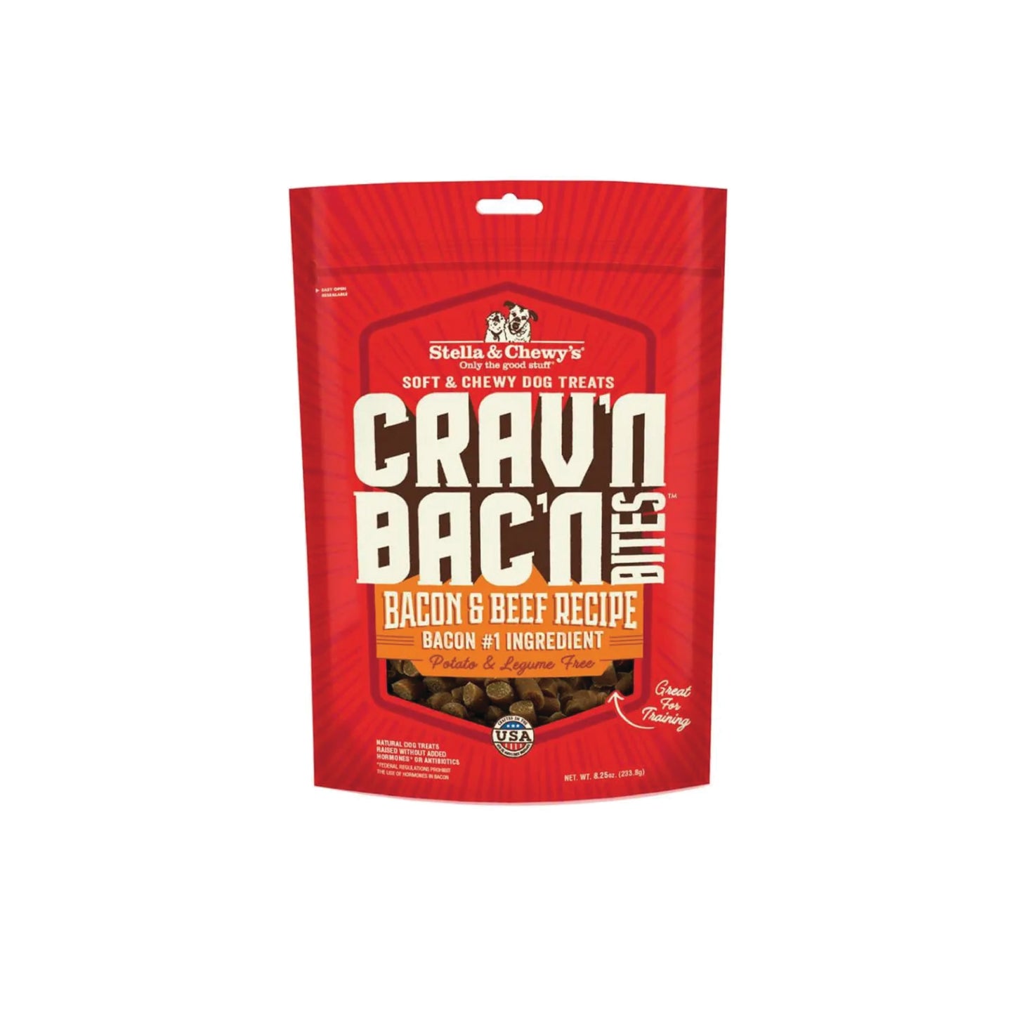 Stella & Chewy's - Gâteries pour chien Crav'n Bac'n Bites™ au bacon et au bœuf