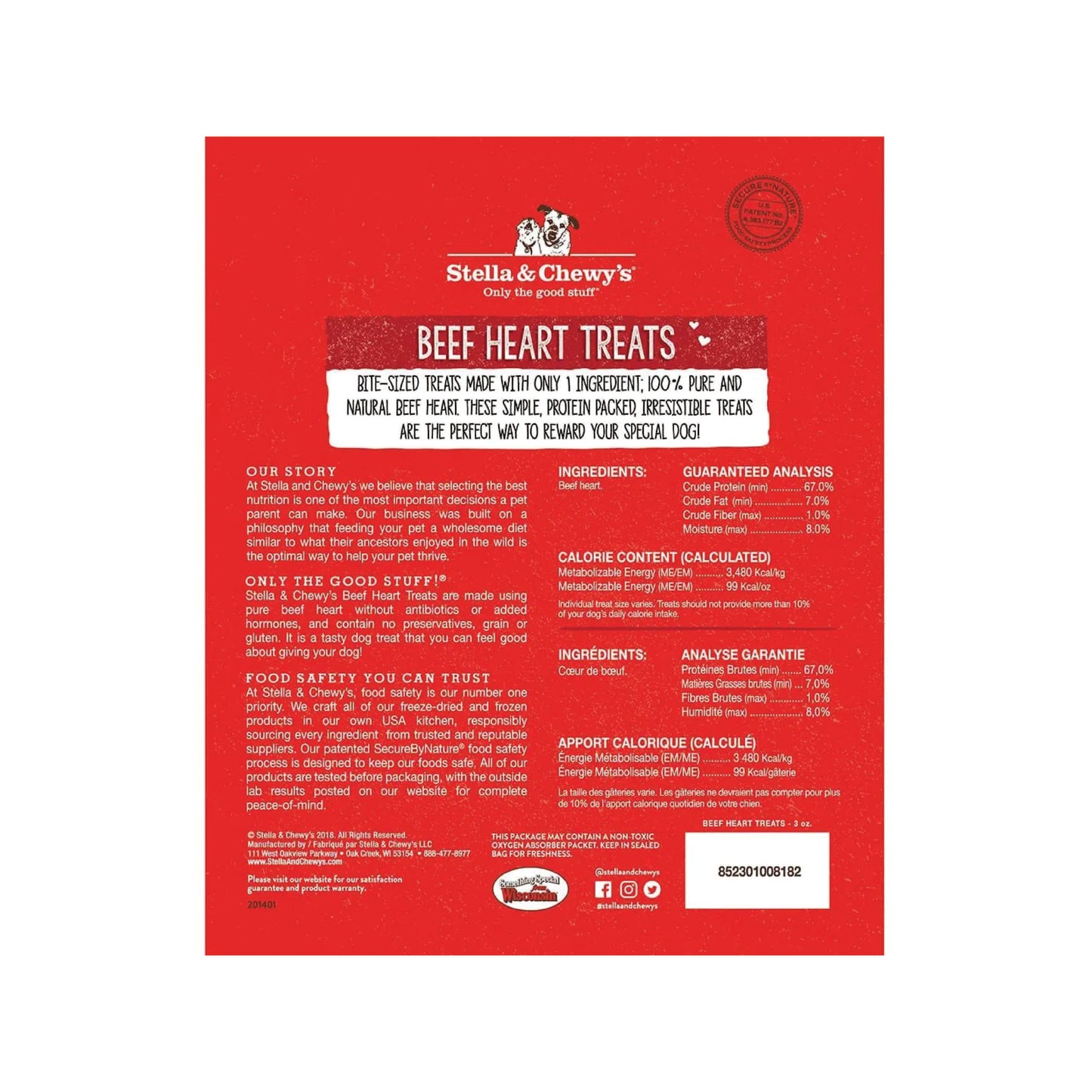 Stella & Chewy's - Gâteries pour chien au cœur de boeuf
