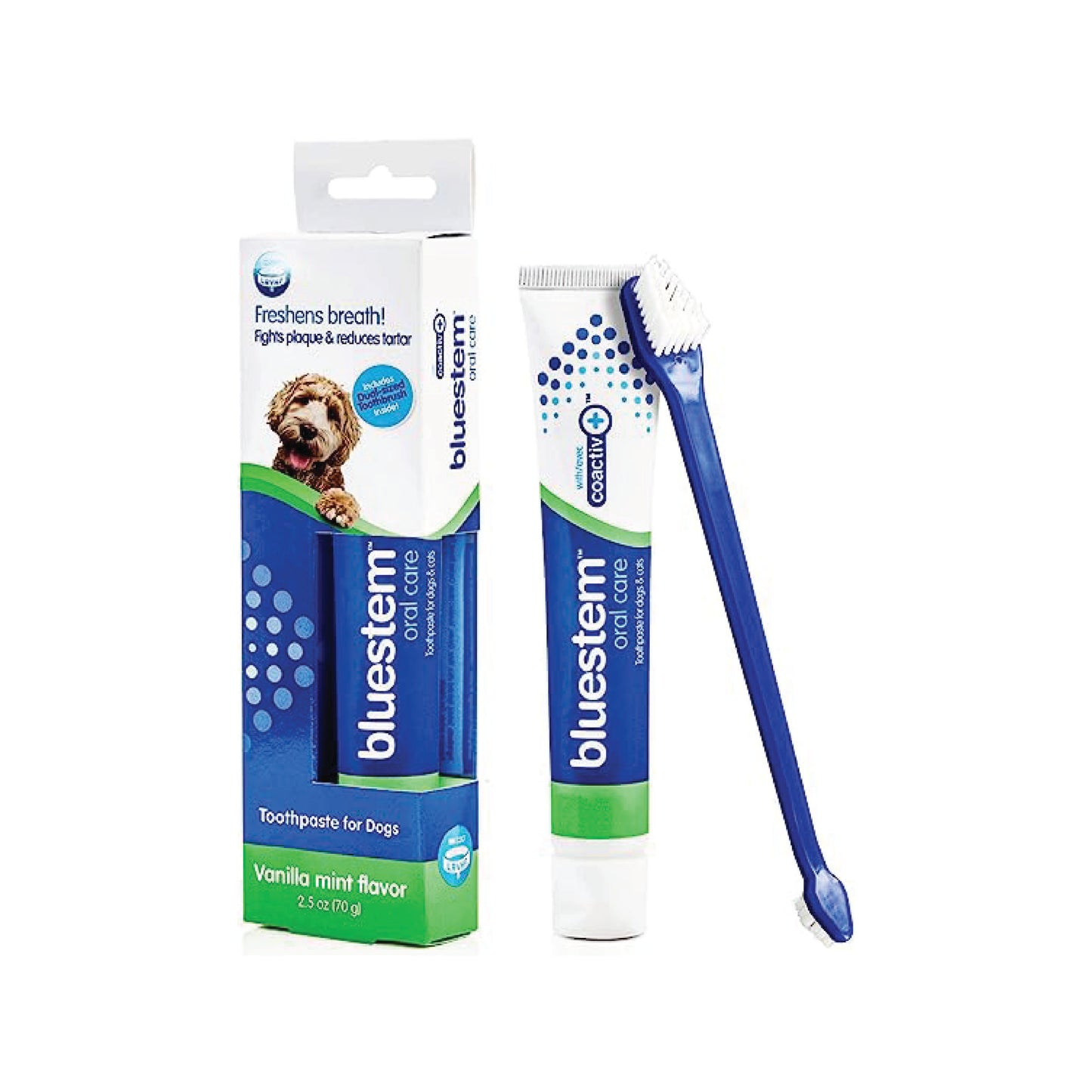 Bluestem - Toothpaste and Oral Care Kit for Dogs (Vanilla & Mint)