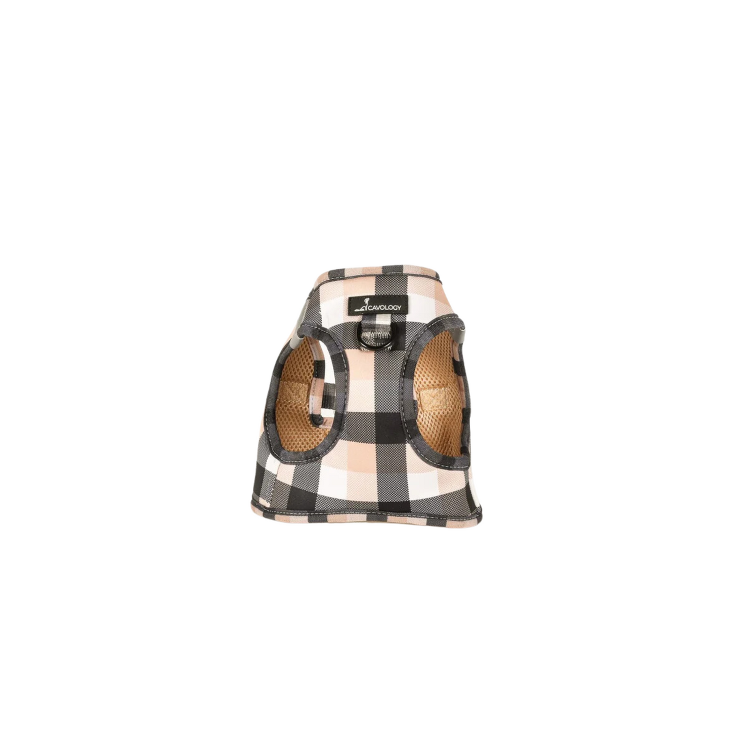 Cavology - Dog Vest Step-in Harness (Beige Plaid Caffe Latte)