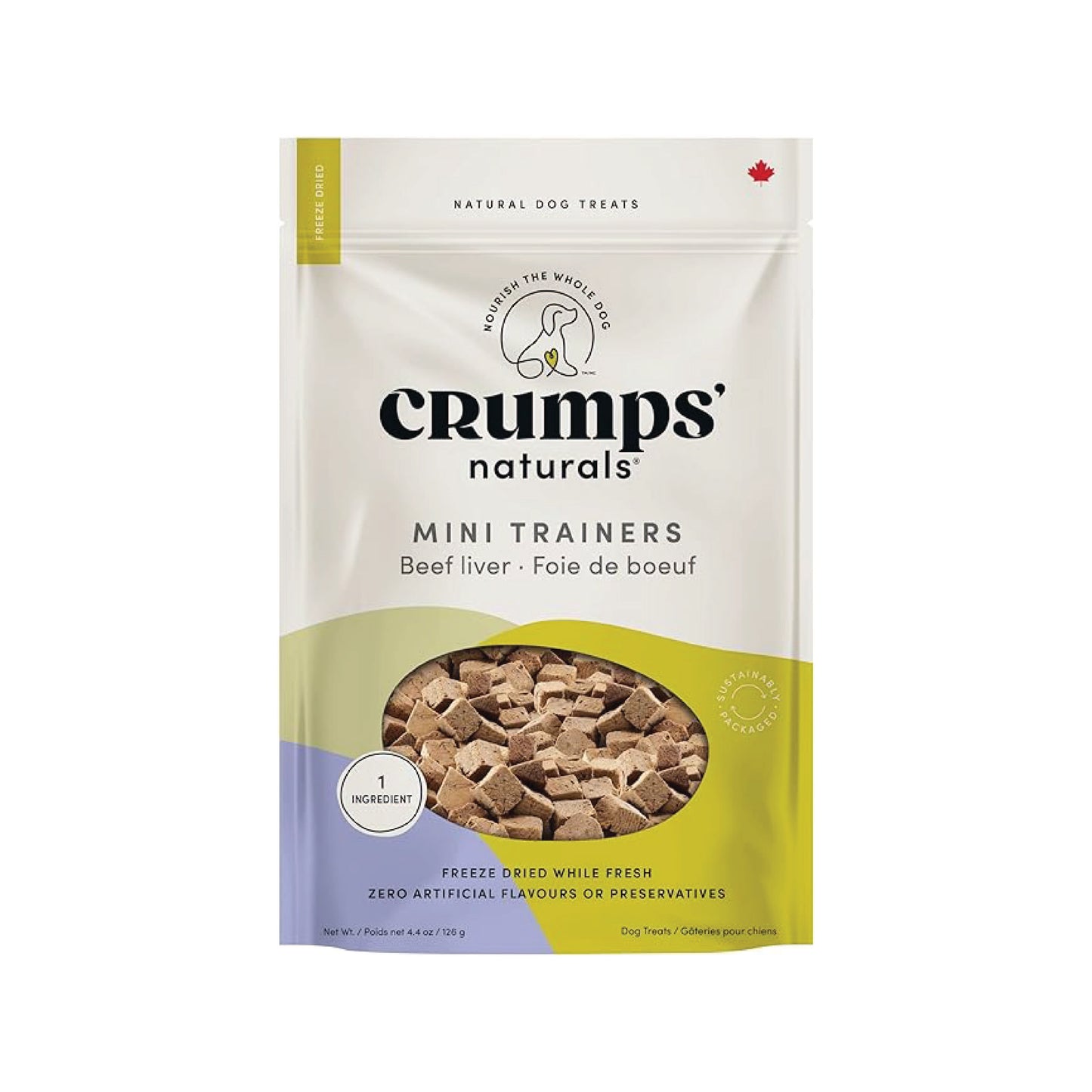 Crump's Natural - Mini gâteries de dressage pour chien au foie de bœuf