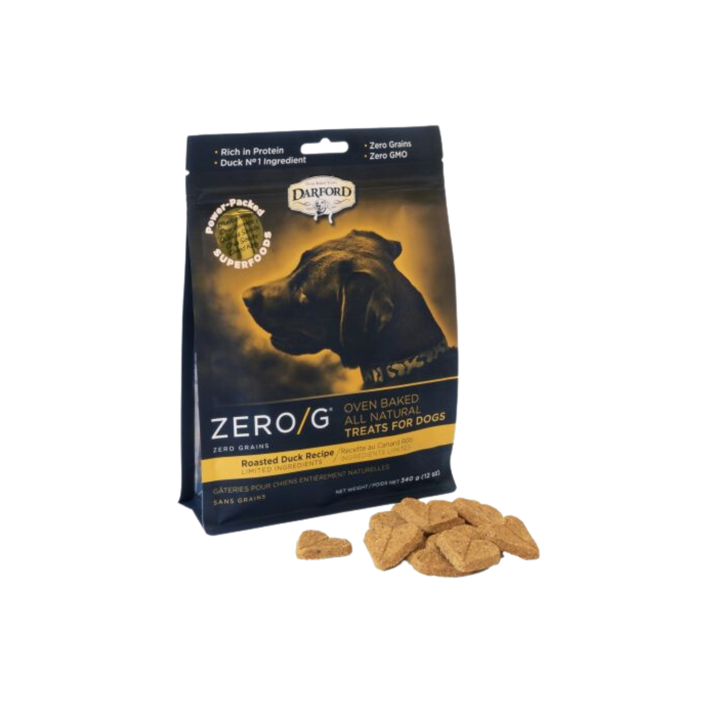 Darford - Gâteries pour chien en forme de cœur cuites au four (canard)