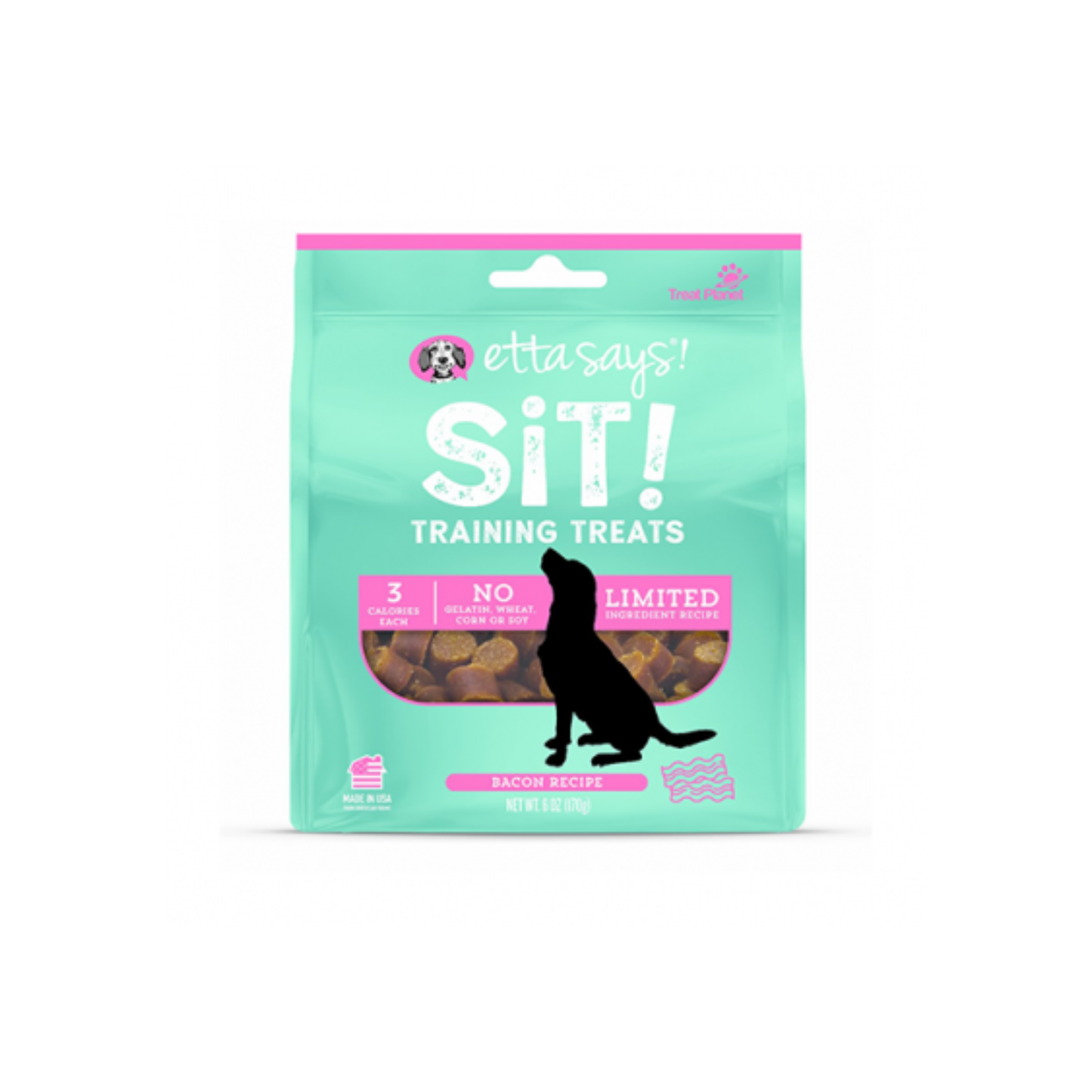 Etta Says Sit! - Gâteries de dressage pour chien (bacon)