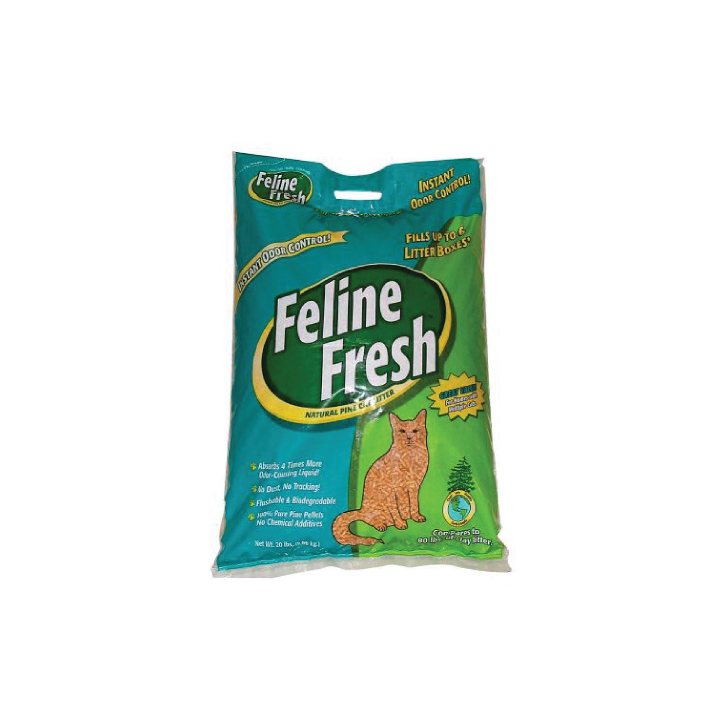 Feline Fresh - Litière pour chat de granules de pin