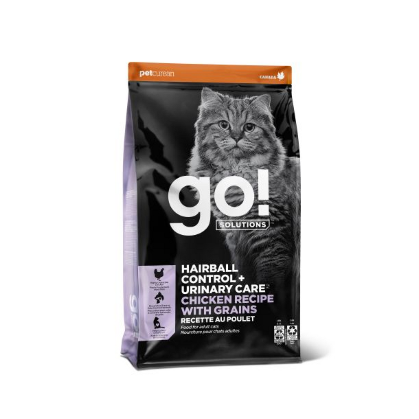 Go! - Nourriture sèche pour chat soins boules de poils et urinaire (au poulet)