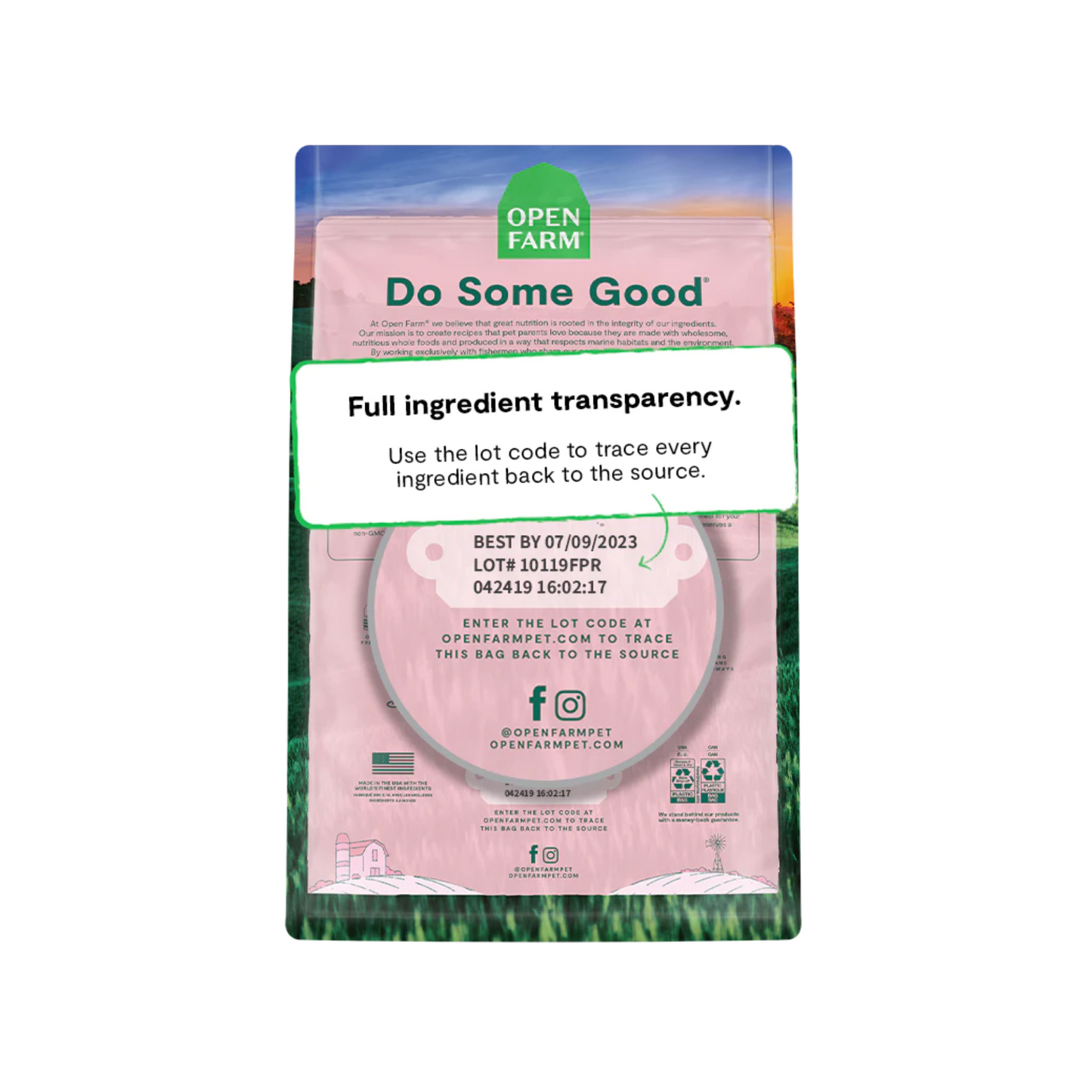 Open Farm - GoodBowl™ Nourriture sèche pour chien au saumon sauvage et au riz brun