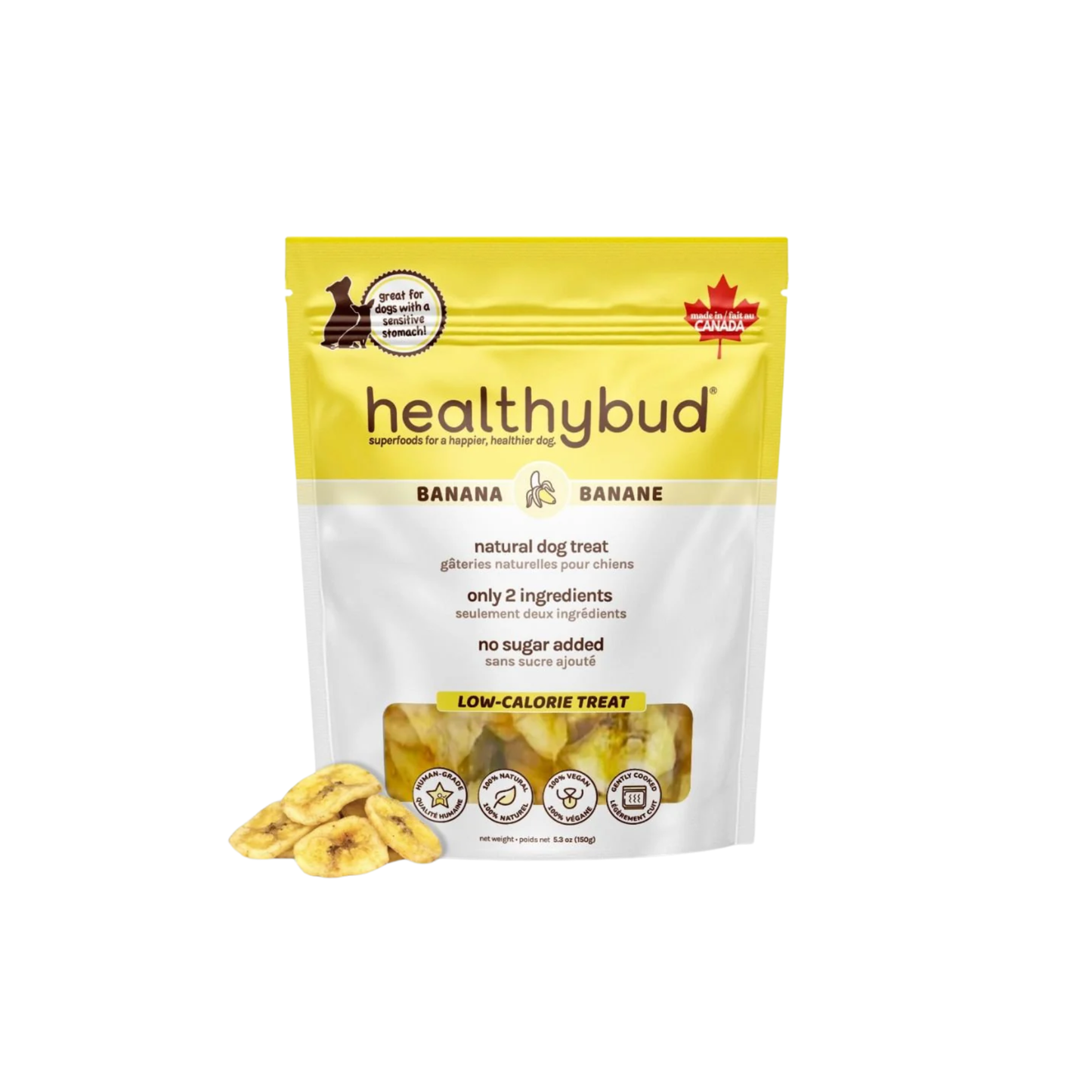 Healthybud - Banana Chips Dog Treats