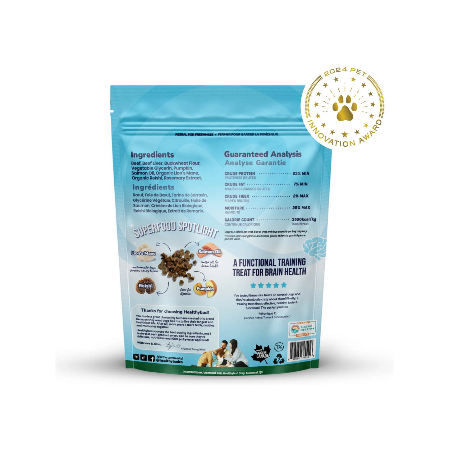 Healthybud - Mini Training Dog Treats (Beef)