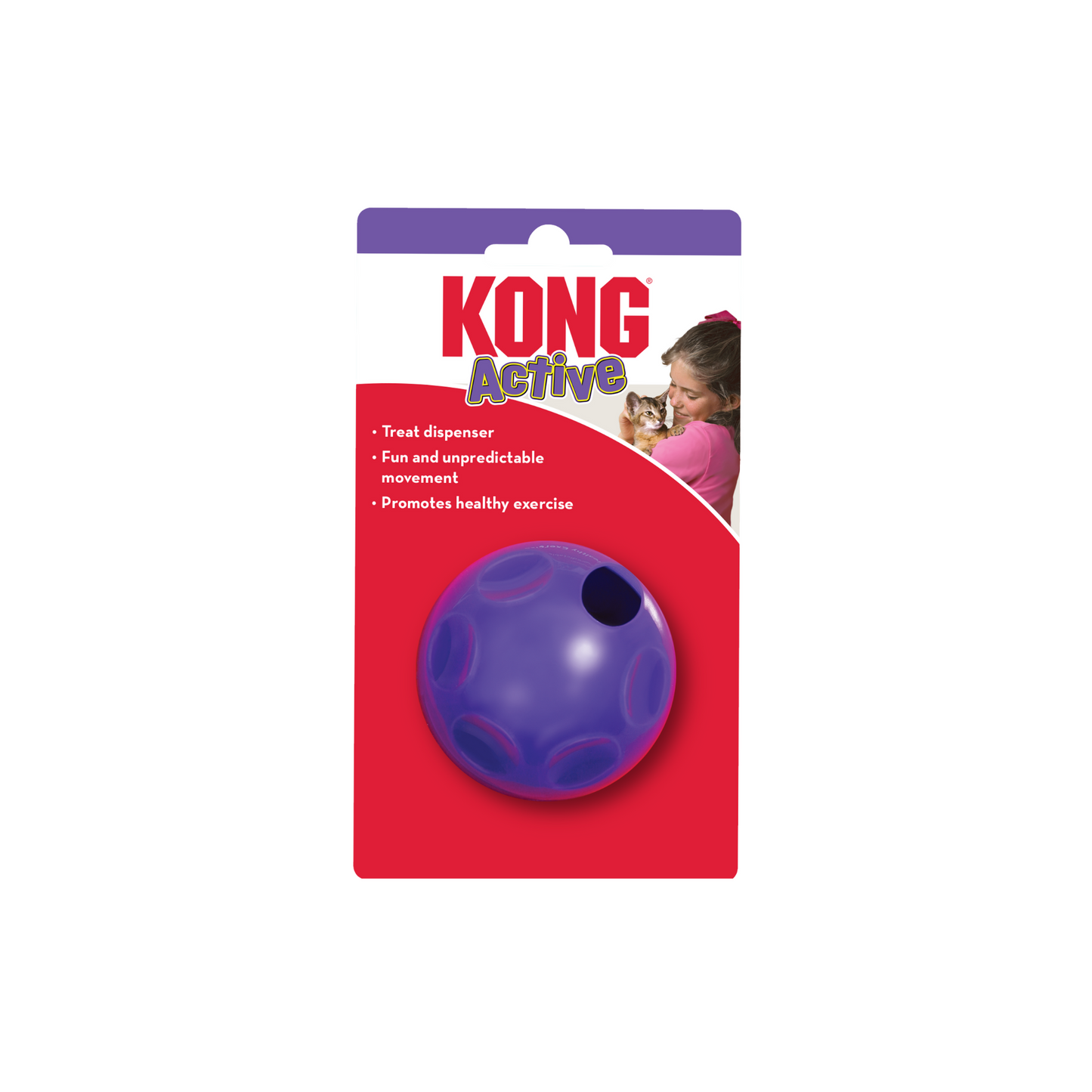 Kong - Balle distributrice de friandises pour chat