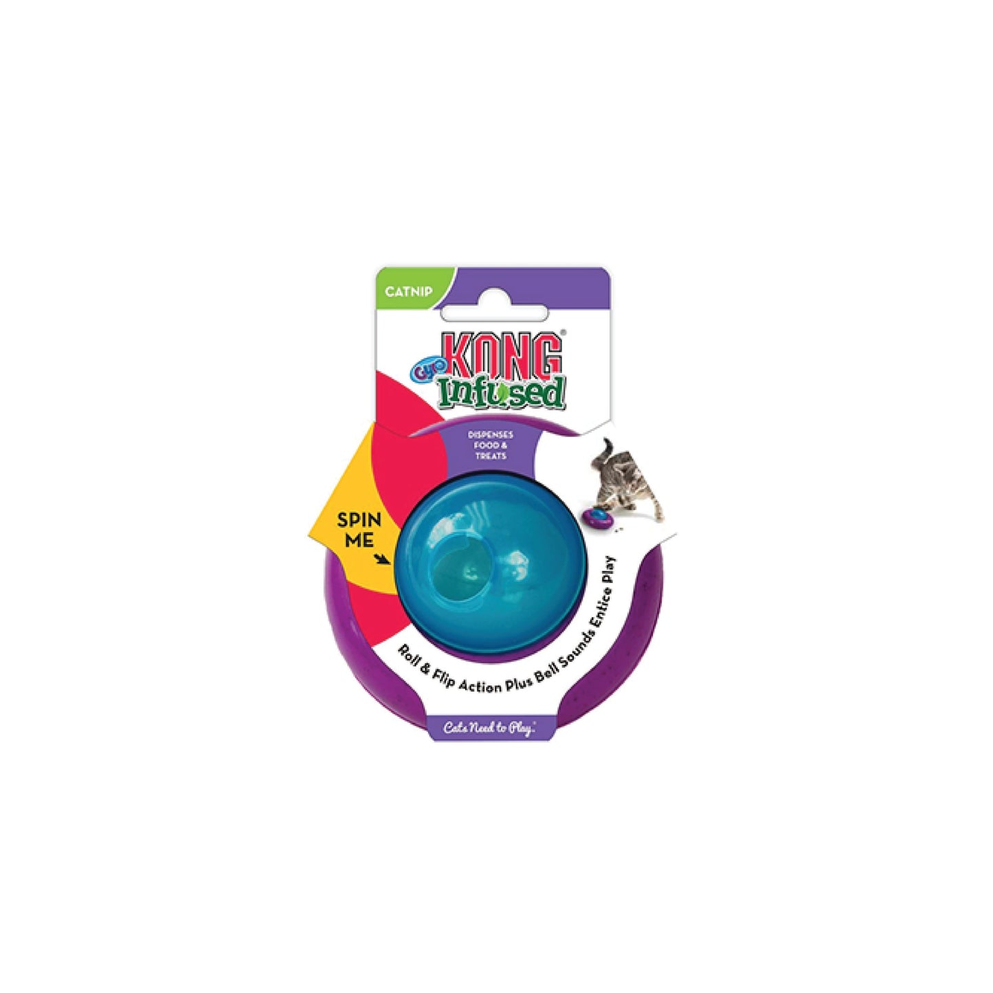 Kong - Jouet et distributeur de nourriture pour chat