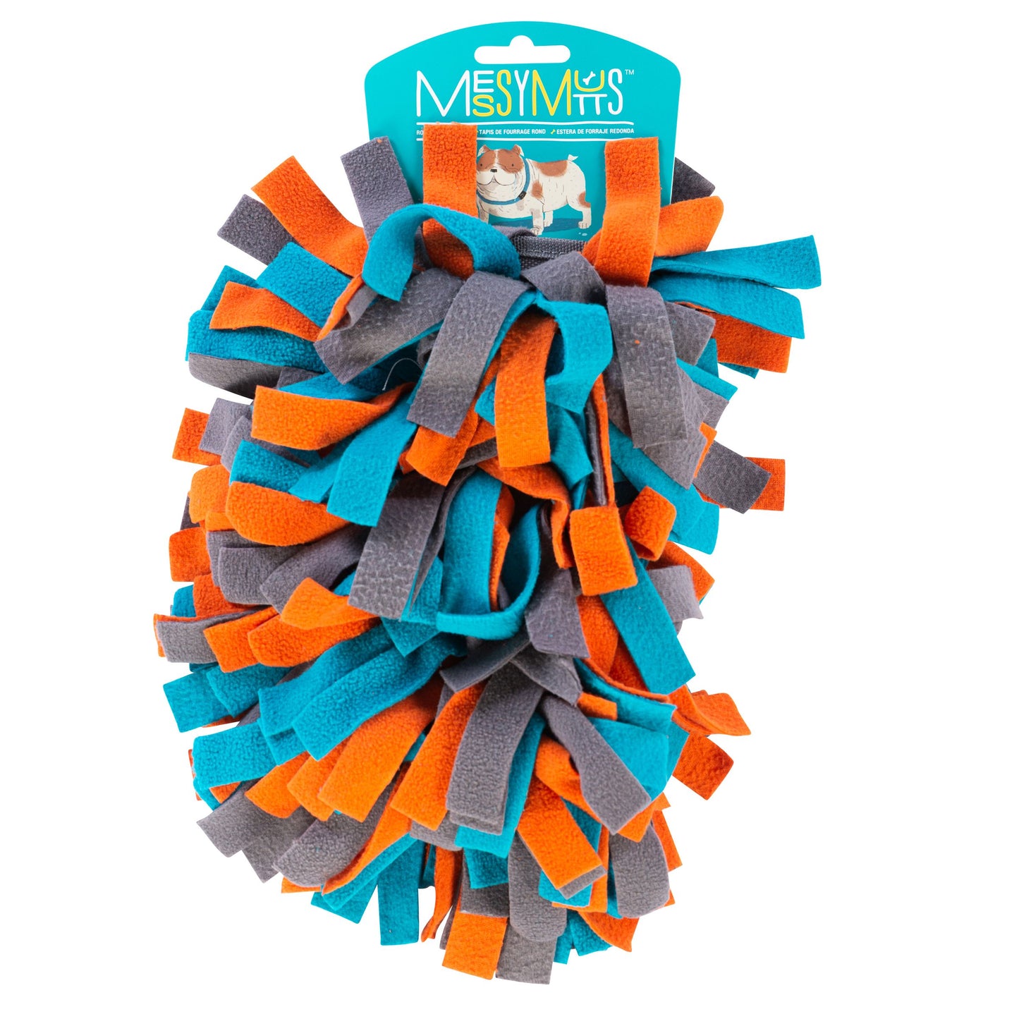 Messy Mutts - Tapis de fouille rond avec ventouse (15") pour chat ou chien