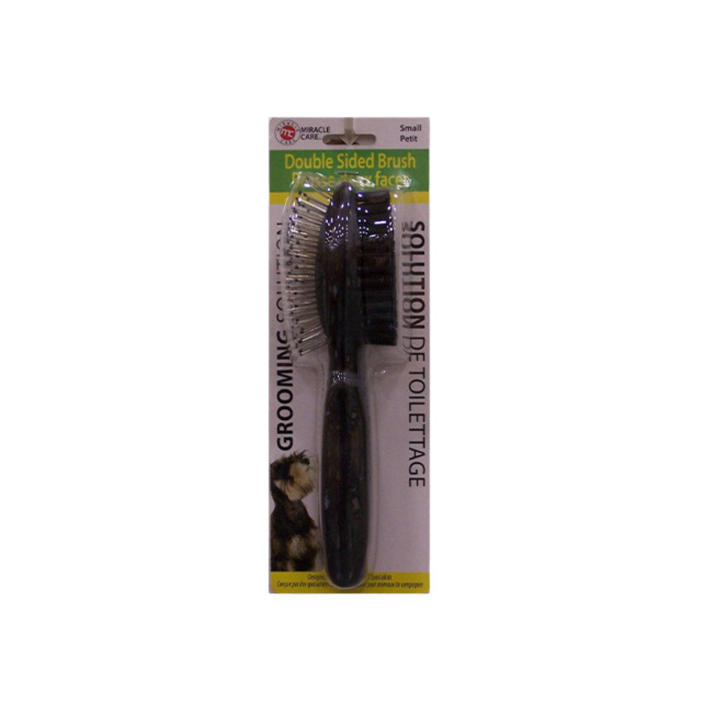 Miracle Corp - Brosse double face pour chien ou chat avec poils et pointes (tailles disponibles)