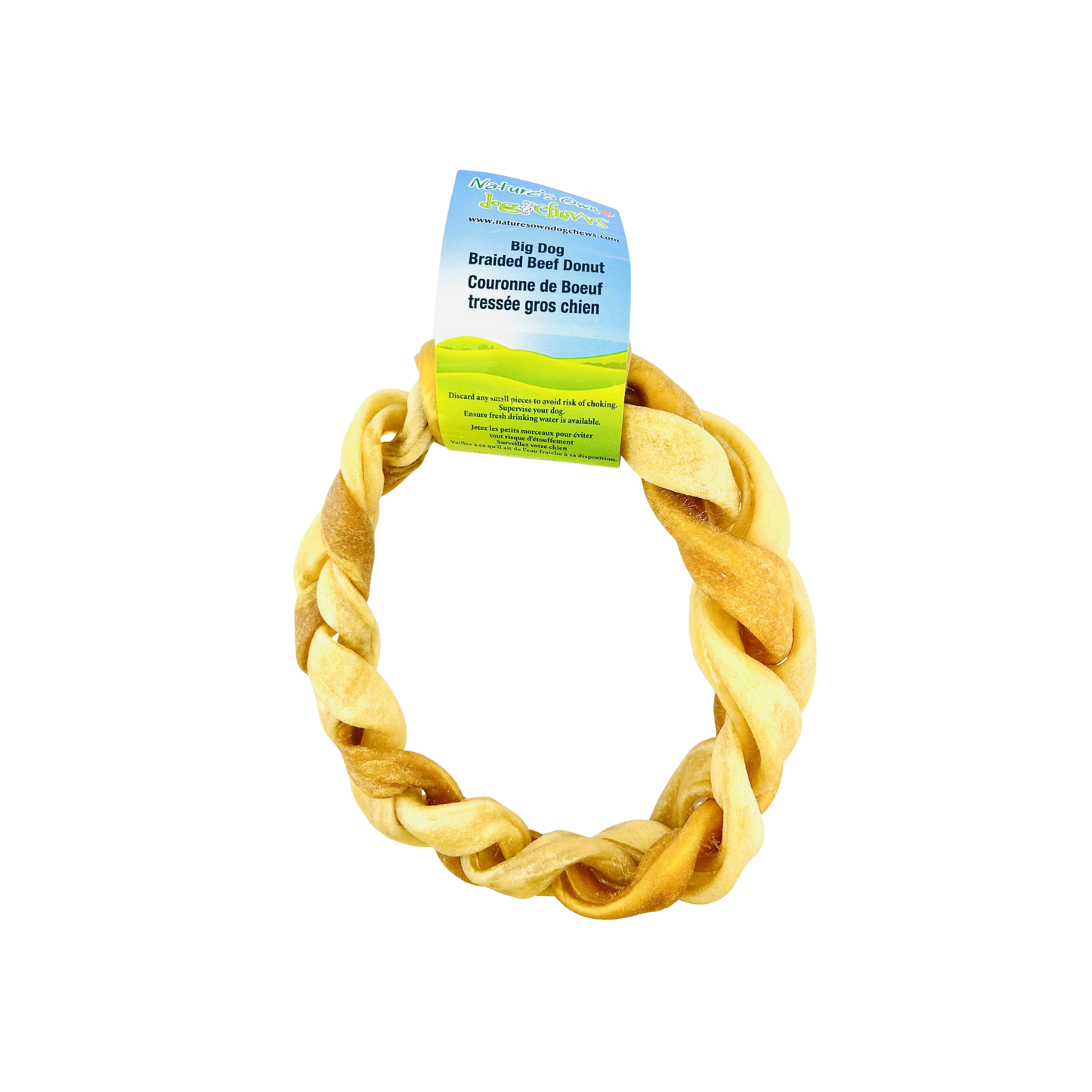 Nature's Own - Anneau de collagène tressé à mâcher pour chien (6-7 pouces)