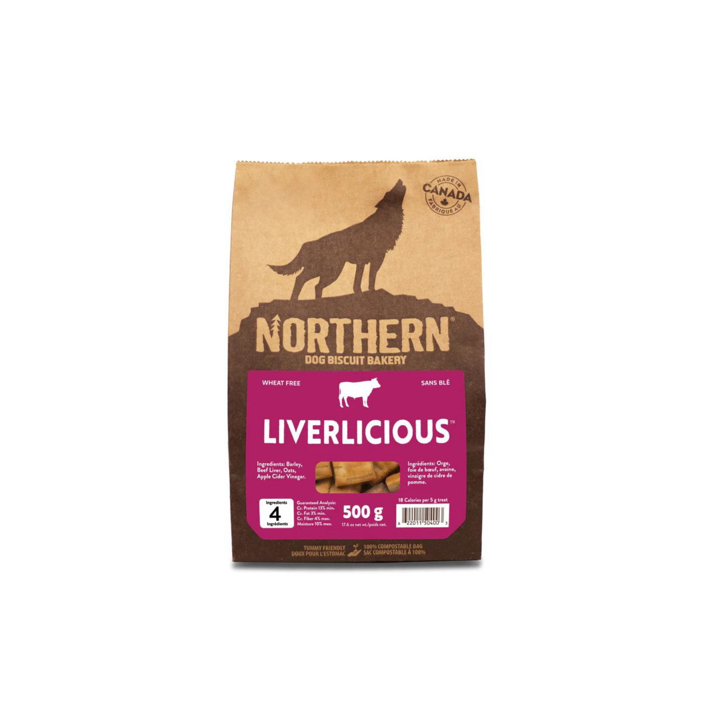 Northern Classic - Biscuits pour chiens sans blé (foie de bœuf)