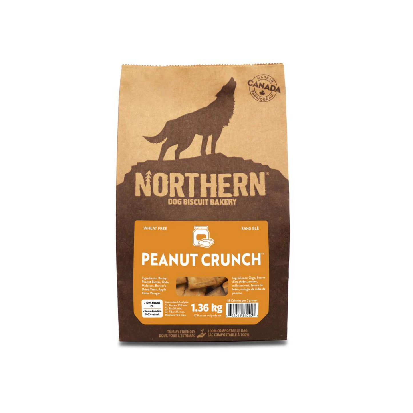 Northern Classic - Biscuits pour chien sans blé (beurre d'arachide)