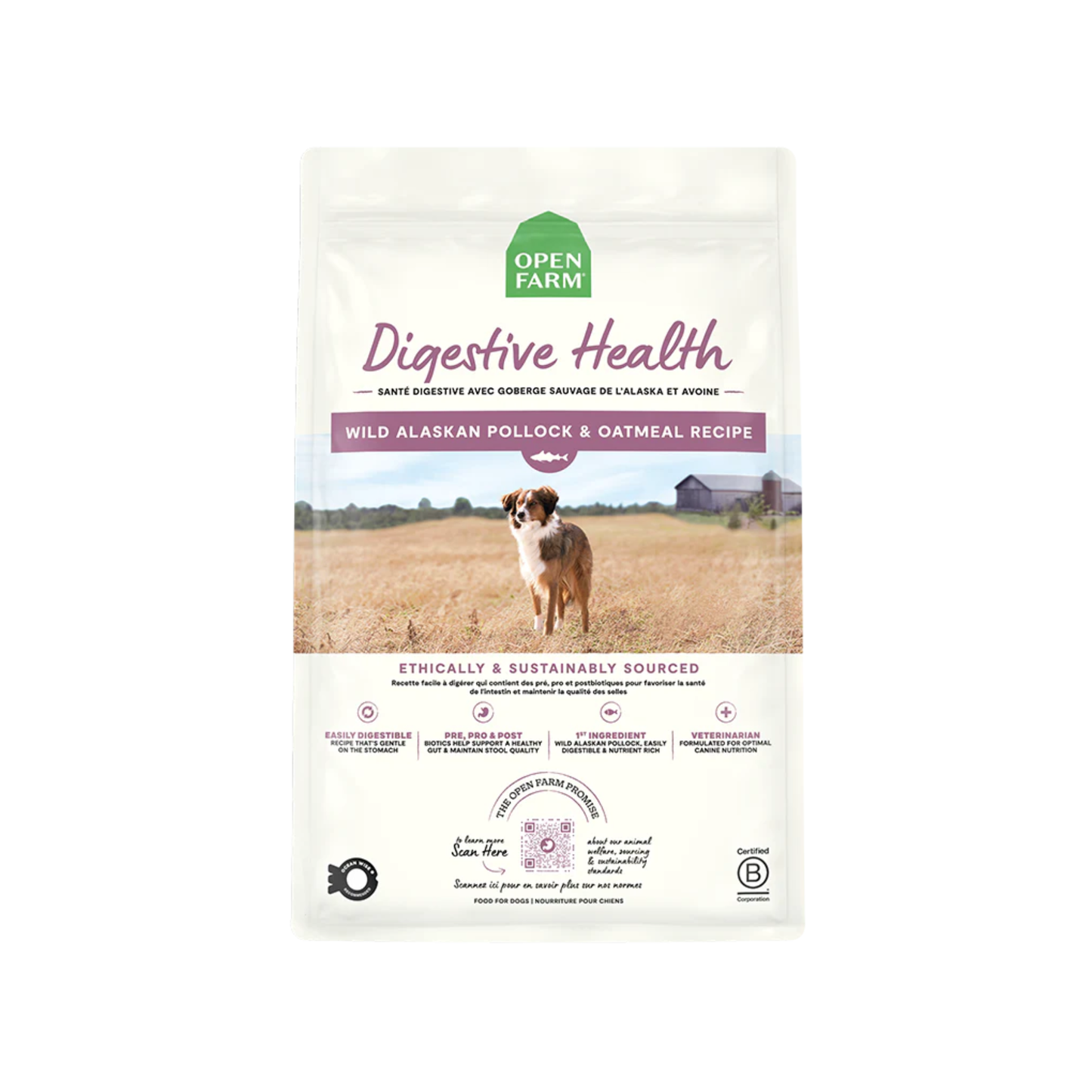 Open Farm - Digestive Health Dog Food (Wild Alaskan Pollock & Oatmeal)