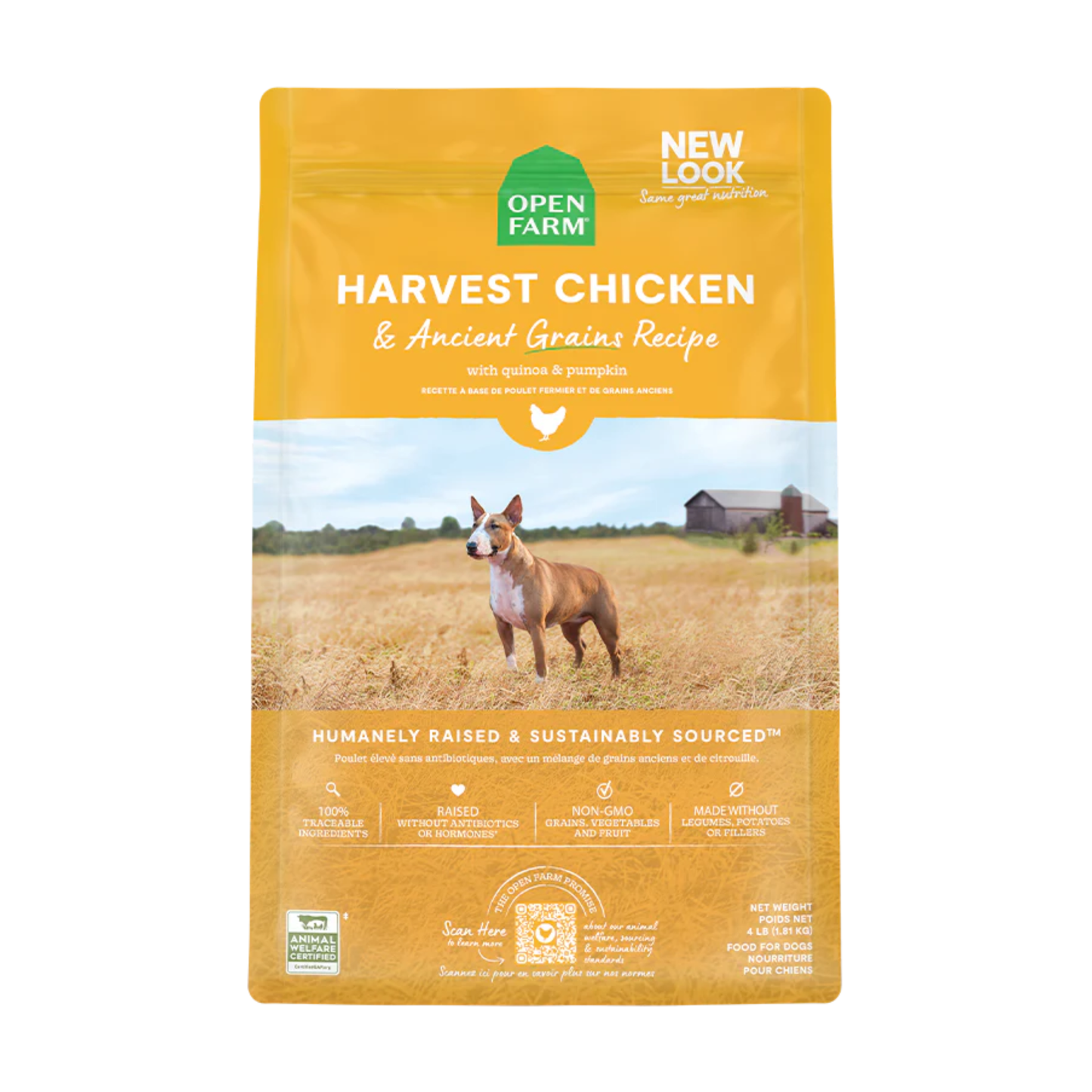 Open Farm - Croquettes pour chien (au poulet, avec grains)