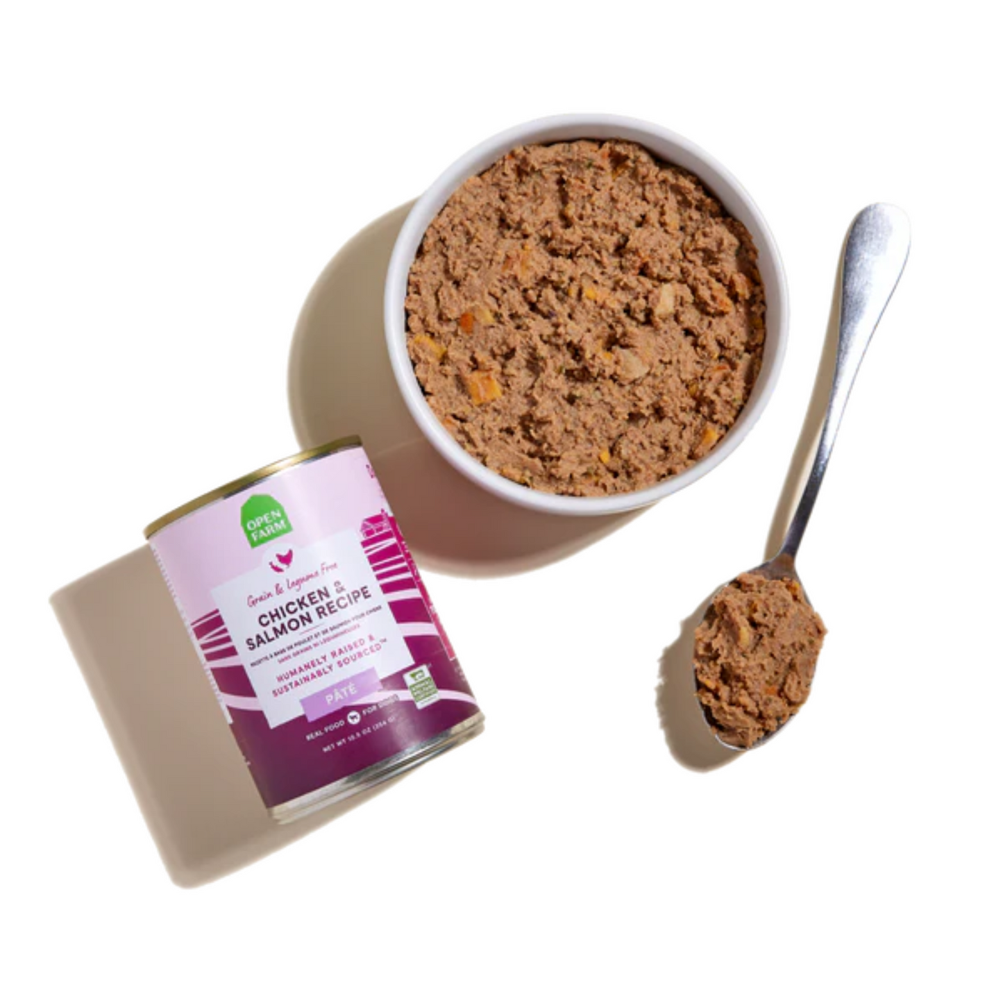 Open Farm - Nourriture humide pour chien au poulet et au saumon (pâté)