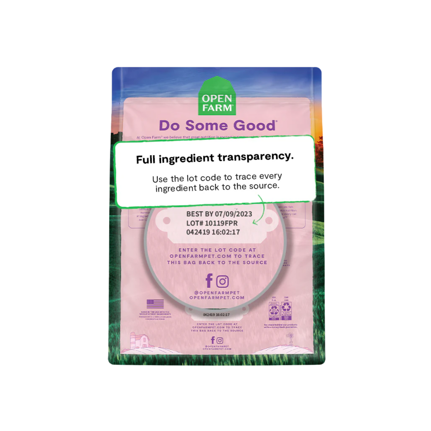 Open Farm - GoodBowl™ Nourriture sèche pour chat au saumon sauvage et au riz brun