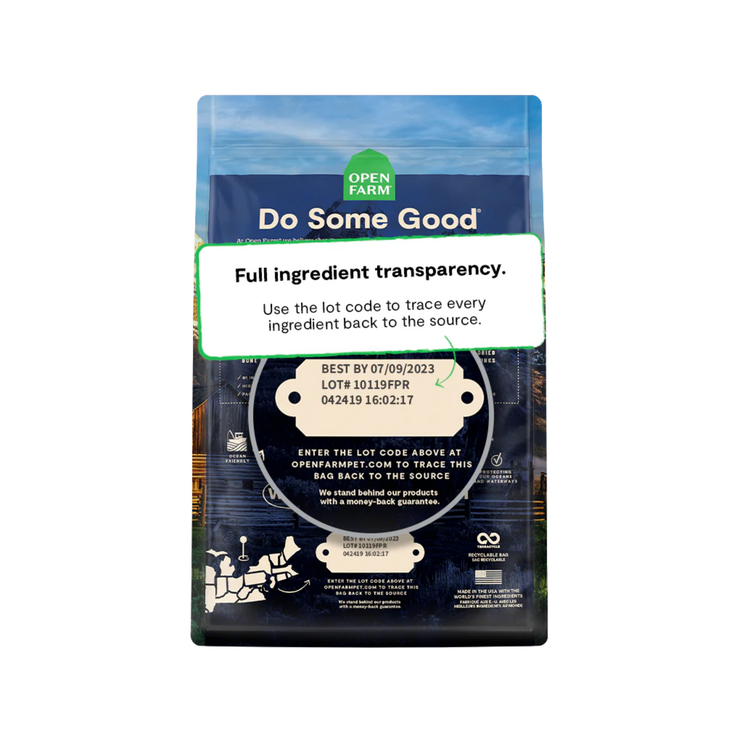 Open Farm - Front Range sans grains RawMix pour chien (boeuf)