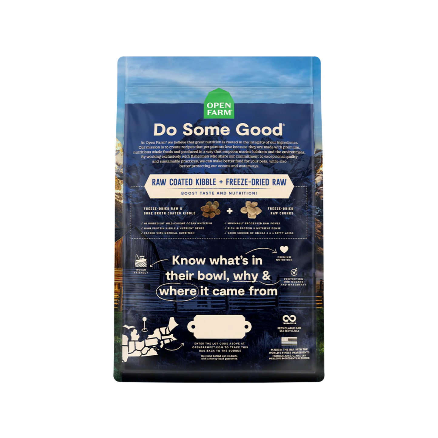 Open Farm - Front Range sans grains RawMix pour chien (boeuf)