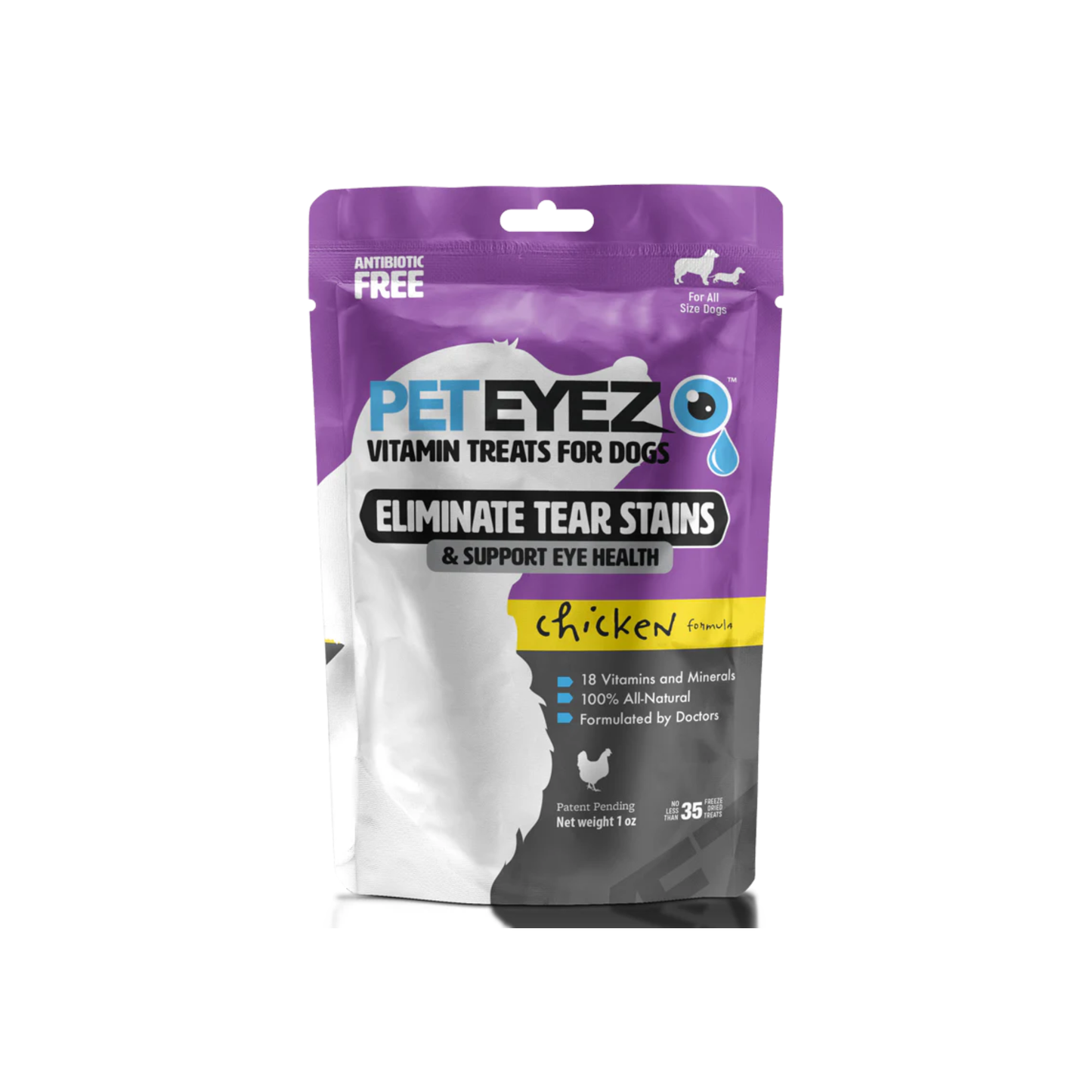 Pet Eyez – Gâteries pour chien anti-larmes (au poulet)