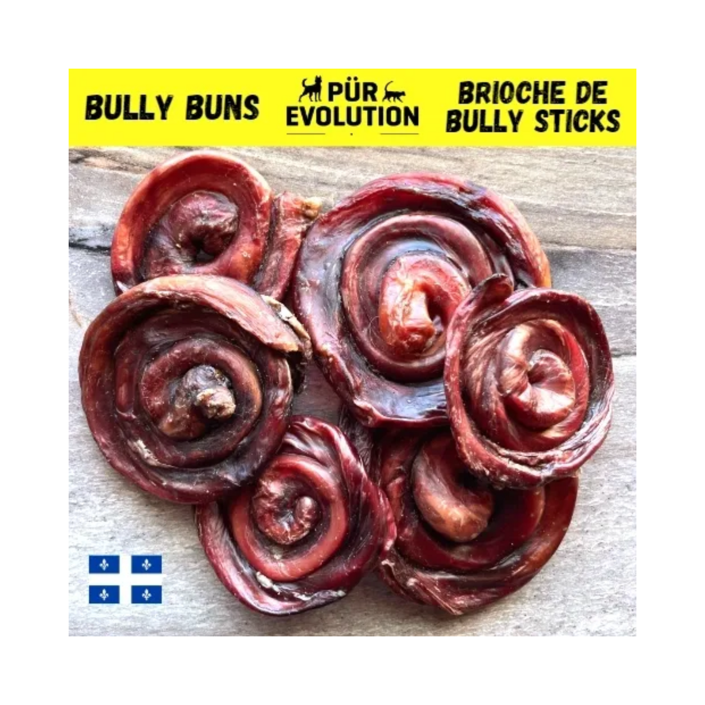 PÜR Evolution - Brioche de Bully Stick à mâcher pour chien (moyenne)