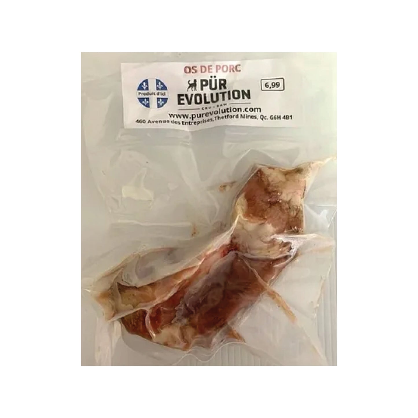 PÜR Evolution - Os de porc cru à mâcher pour chien