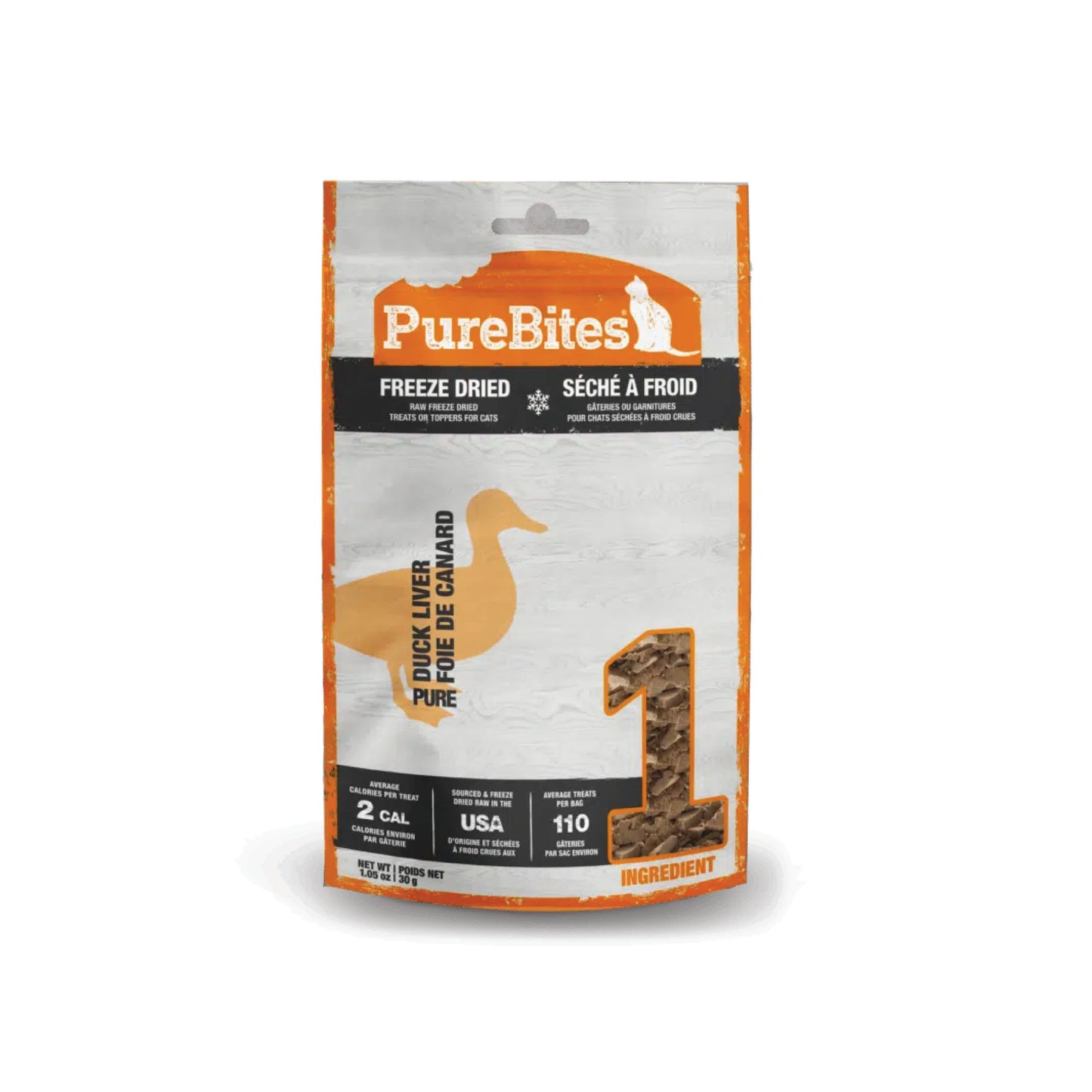 PureBites - Gâteries pour chats lyophilisées (canard)