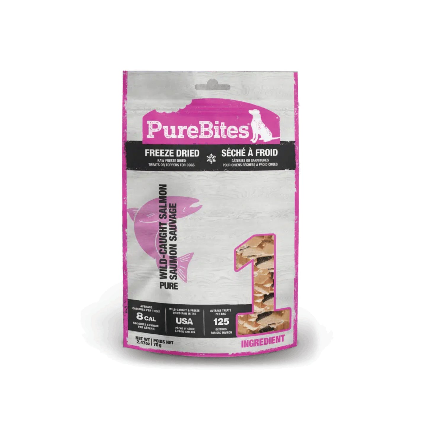 PureBites - Gâteries pour chiens lyophilisées (saumon)