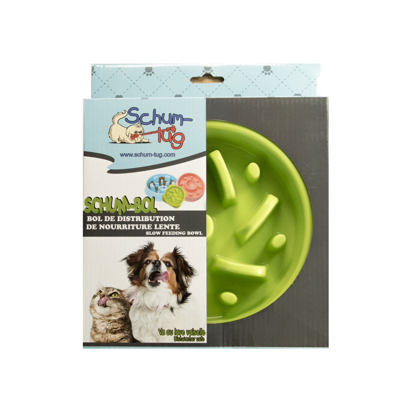 Schum Bowl - Bol ralentisseur pour chien ou chat (vert)