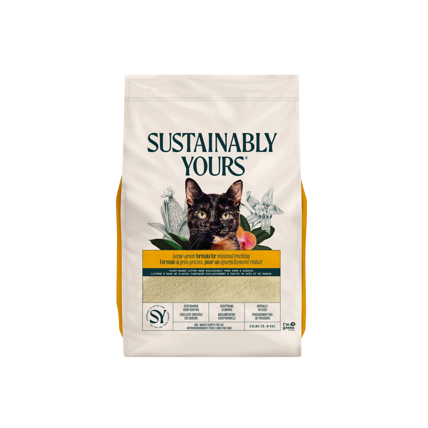 Sustainably Yours - Compostable and Flushable Multi-Cat Litter (Large grain)