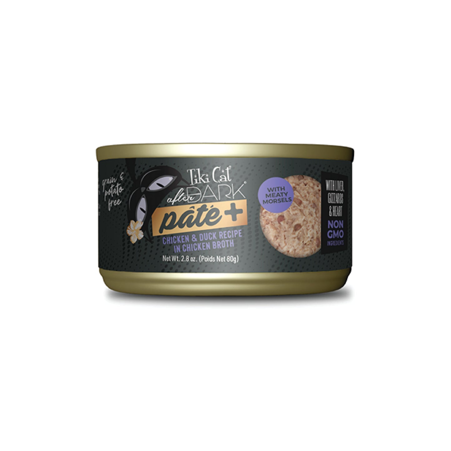 Tiki Cat - After Dark nourriture humide pour chat au poulet et au canard (pâté)