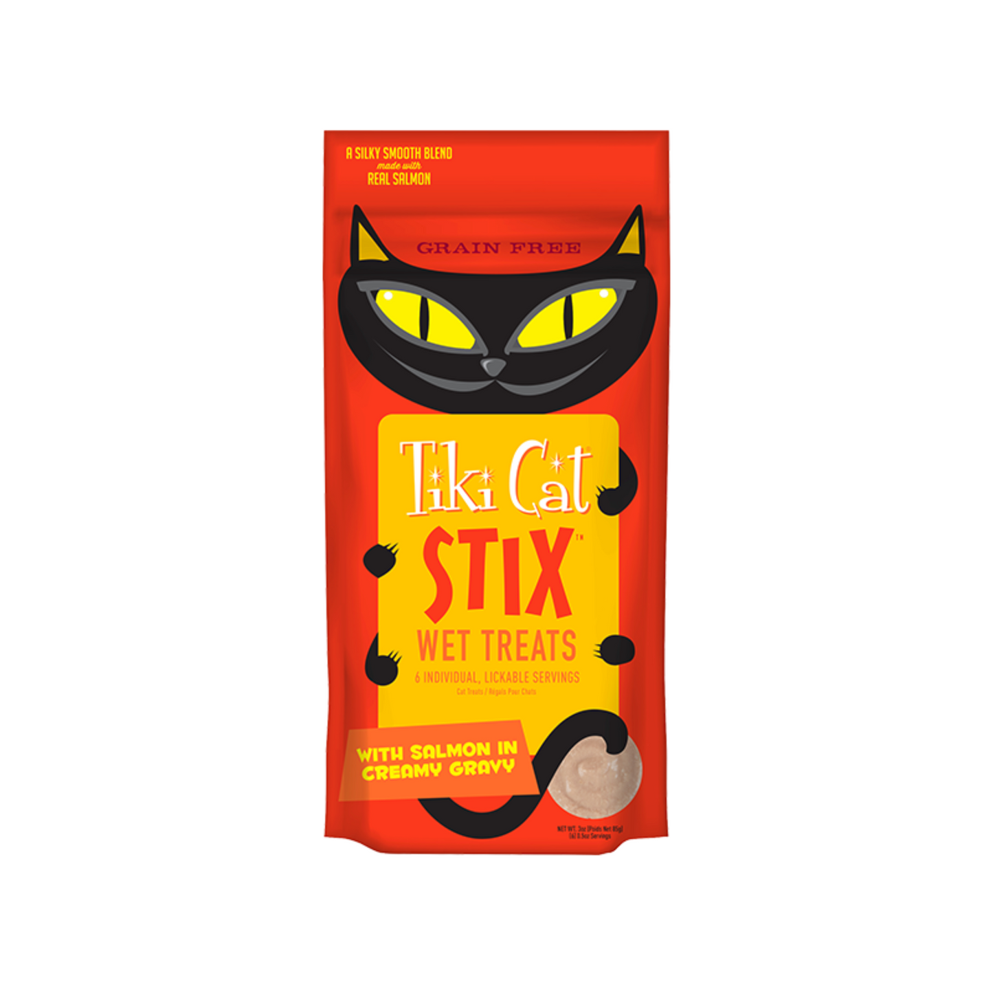 Tiki Cat - Stix de mousse au saumon (gâteries humides pour chat)