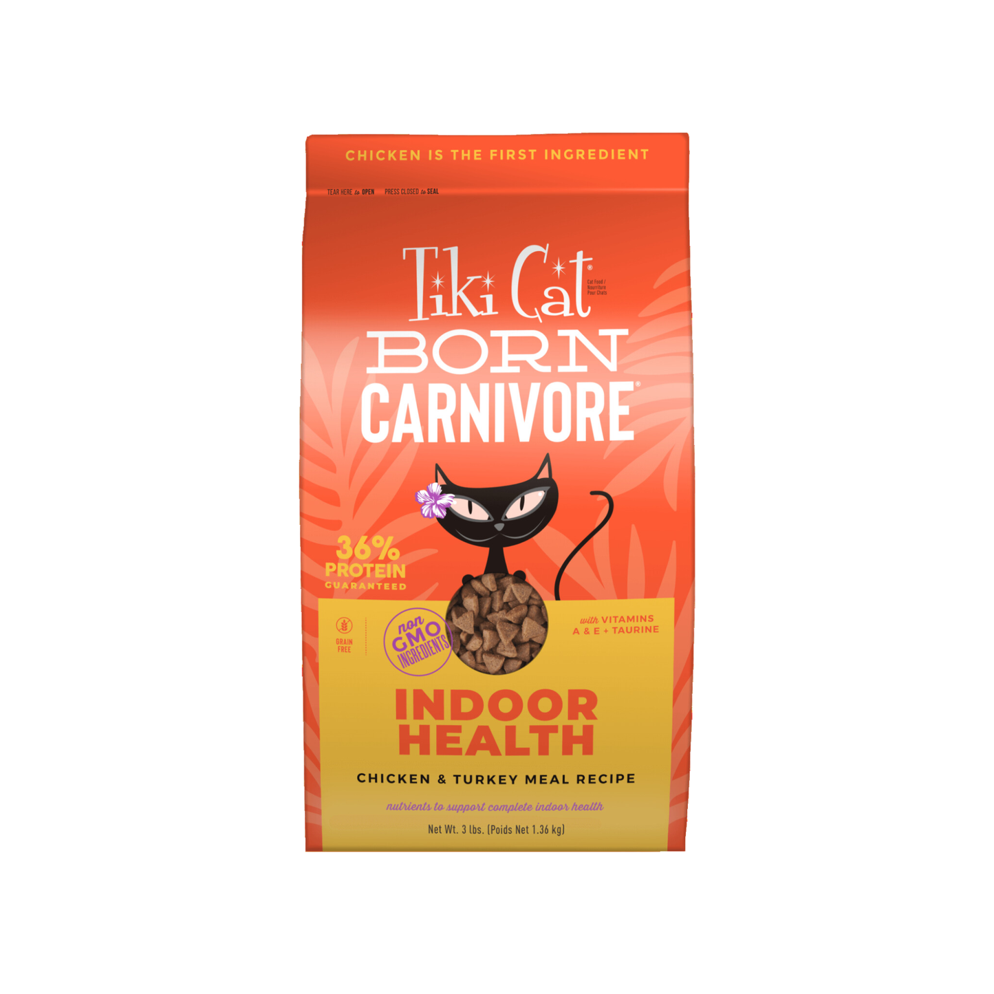 Tiki Cat - Croquettes pour chat d'intérieur (poulet et dinde)