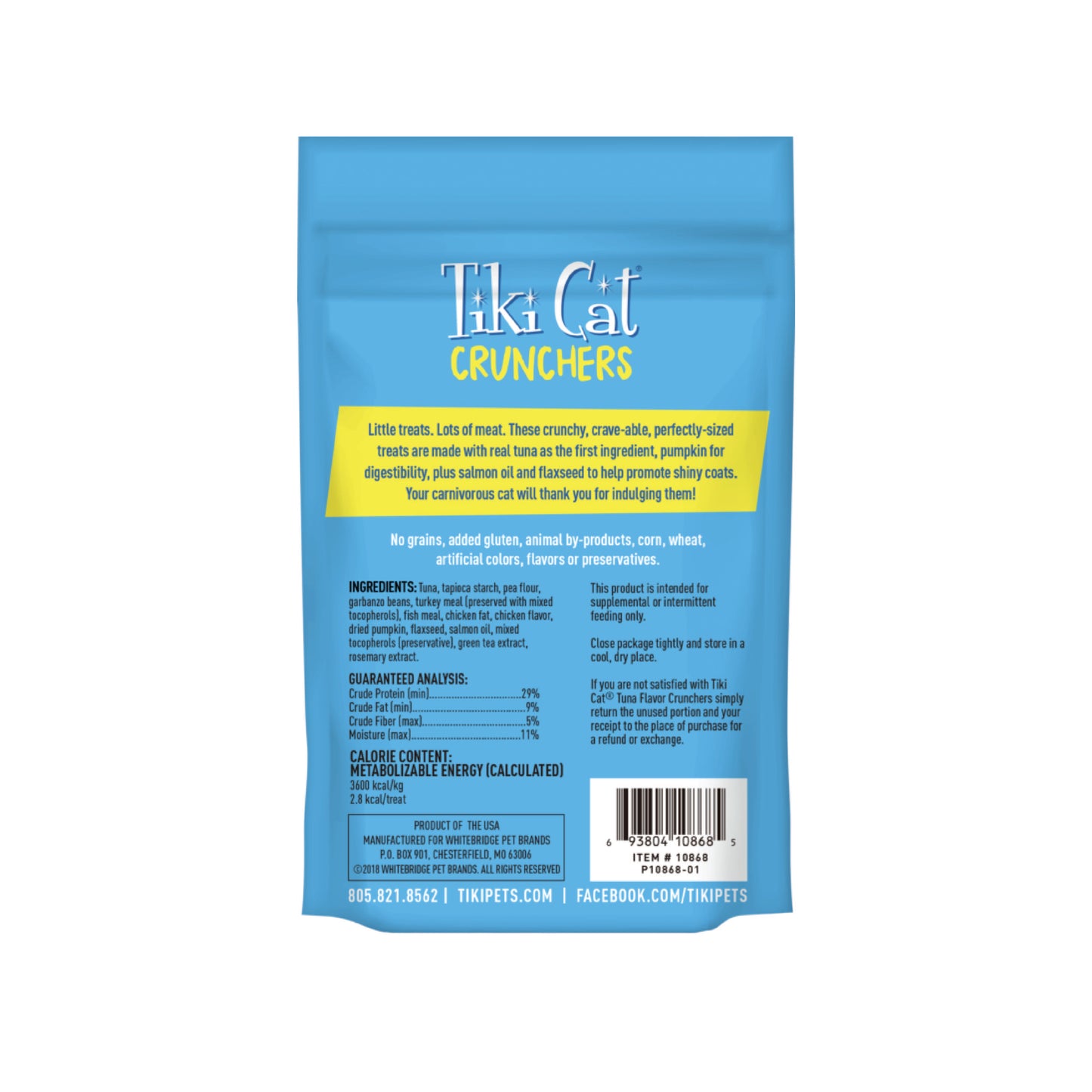 Tiki Cat - Friandises croquantes au thon pour chat