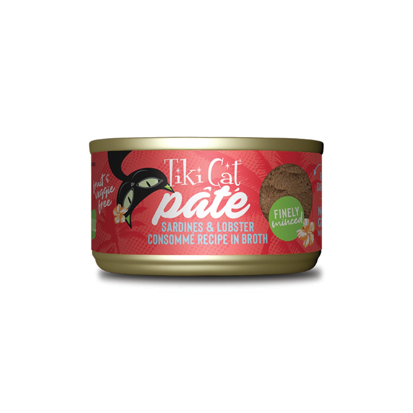 Tiki Cat - Nourriture humide pour chat aux sardines et au homard (pâté)