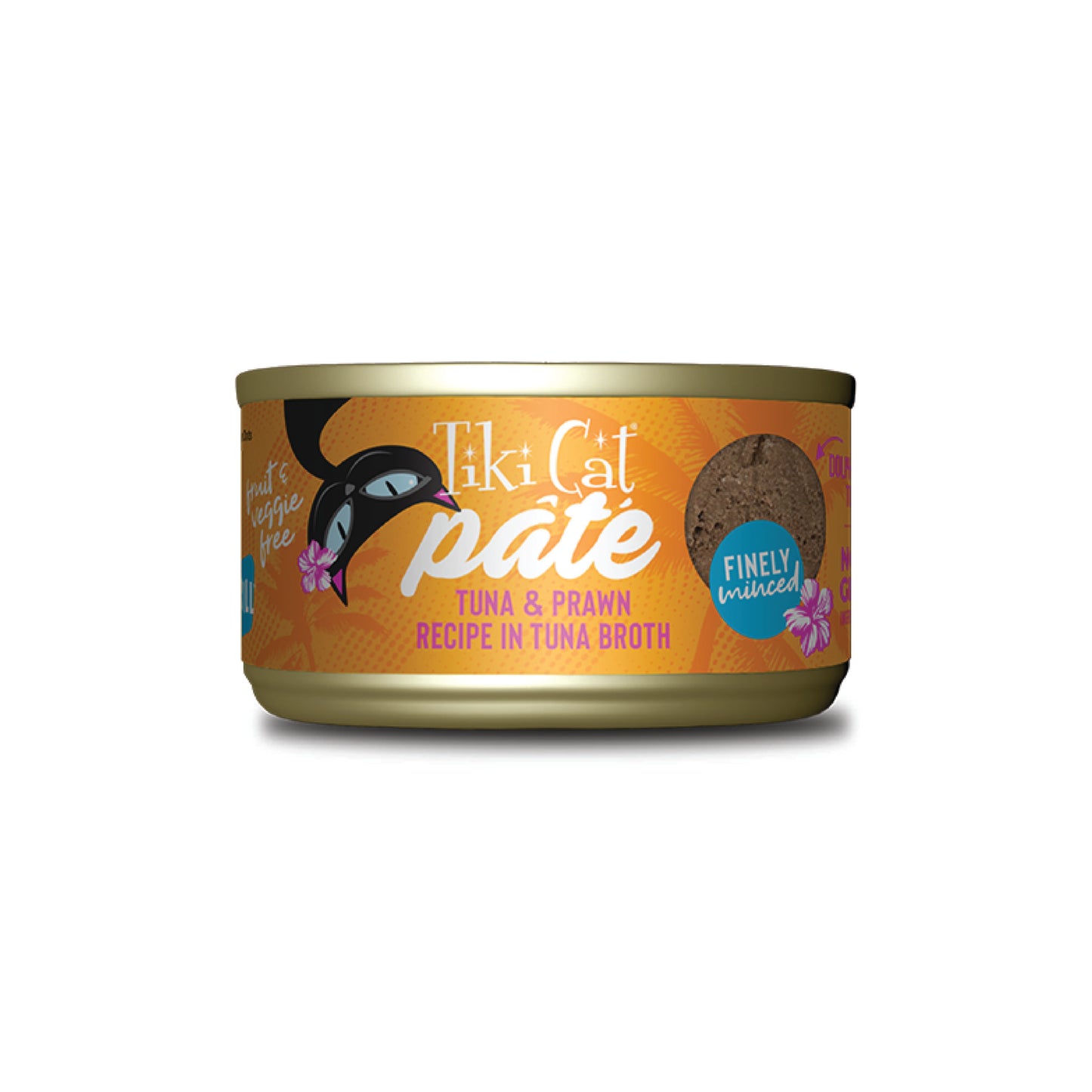 Tiki Cat - Nourriture humide pour chat au thon et aux crevettes (pâté)
