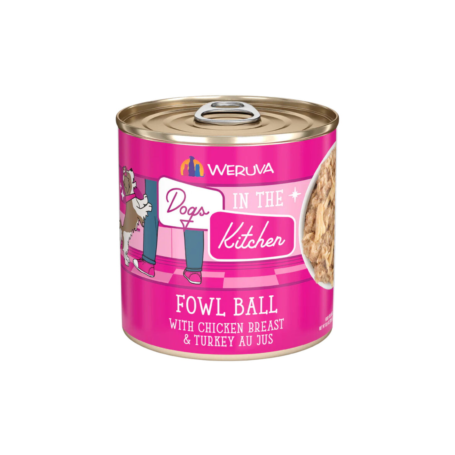 Weruva - Dogs in the Kitchen nourriture humide pour chien Fowl Ball poitrine de poulet et dinde
