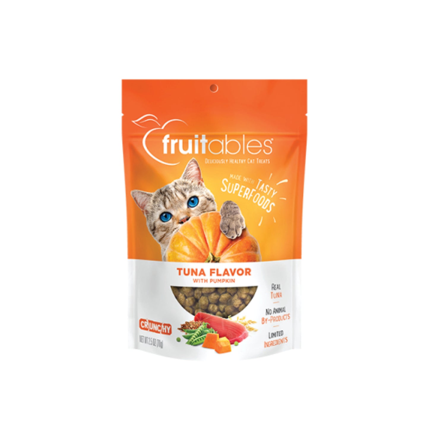 Fruitables - Friandises croustillantes pour chats au thon et à la citrouille