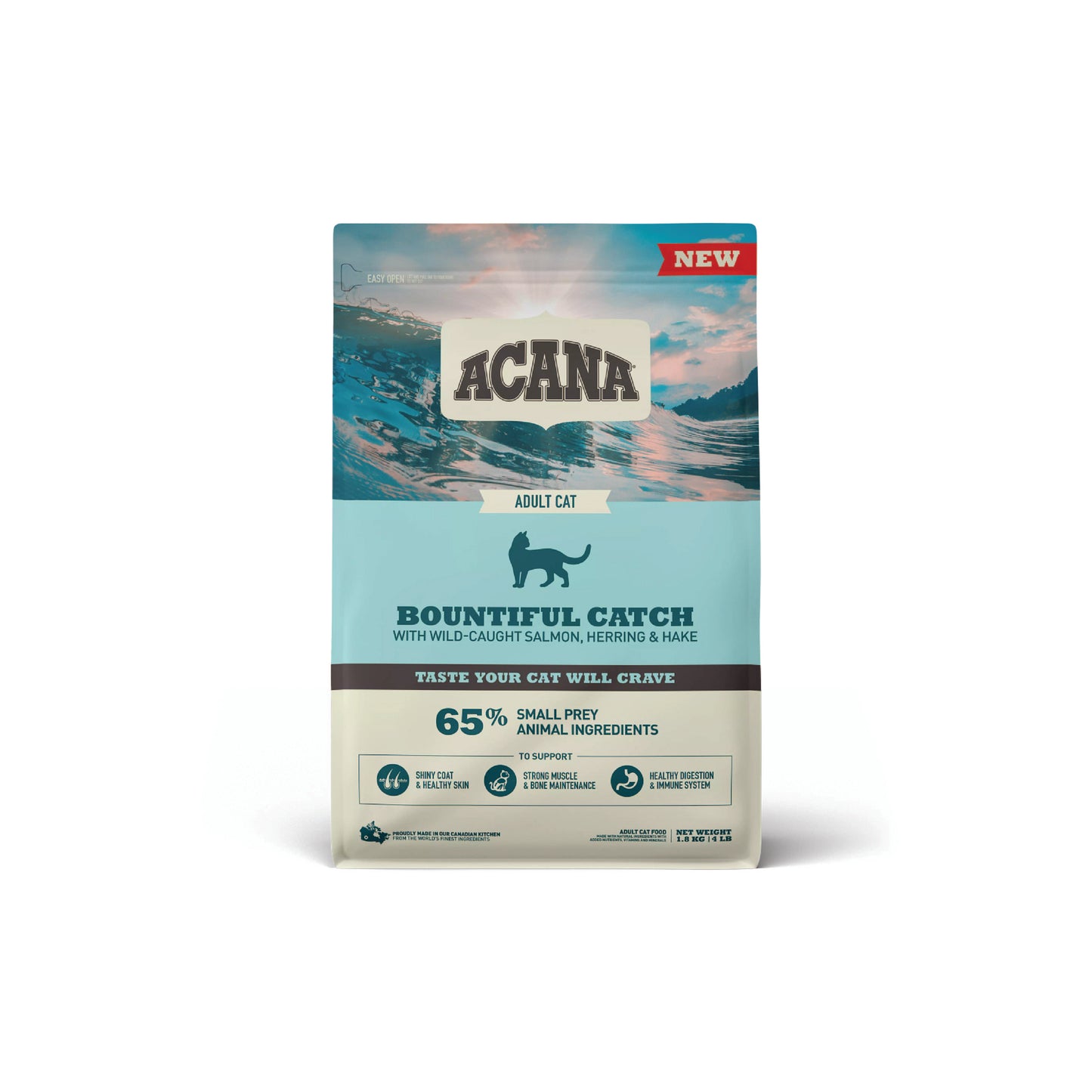 Acana bountiful catch wild-caught salmon cat food 1.8 kg