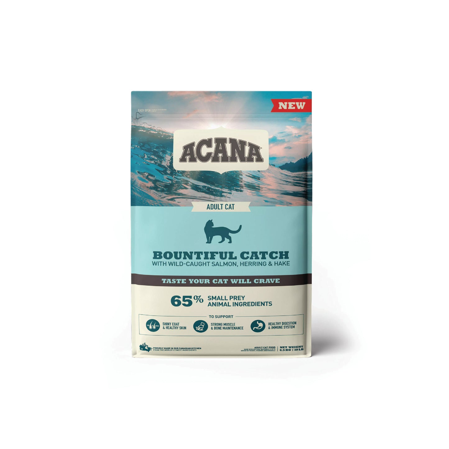 Acana bountiful catch wild-caught salmon cat food 4.5 kg