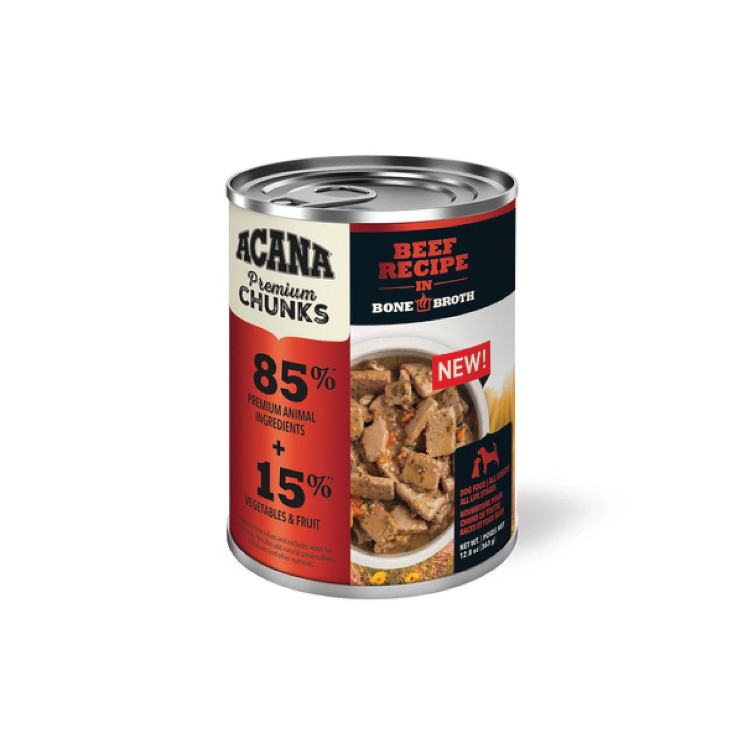 Acana wet dog food beef stew