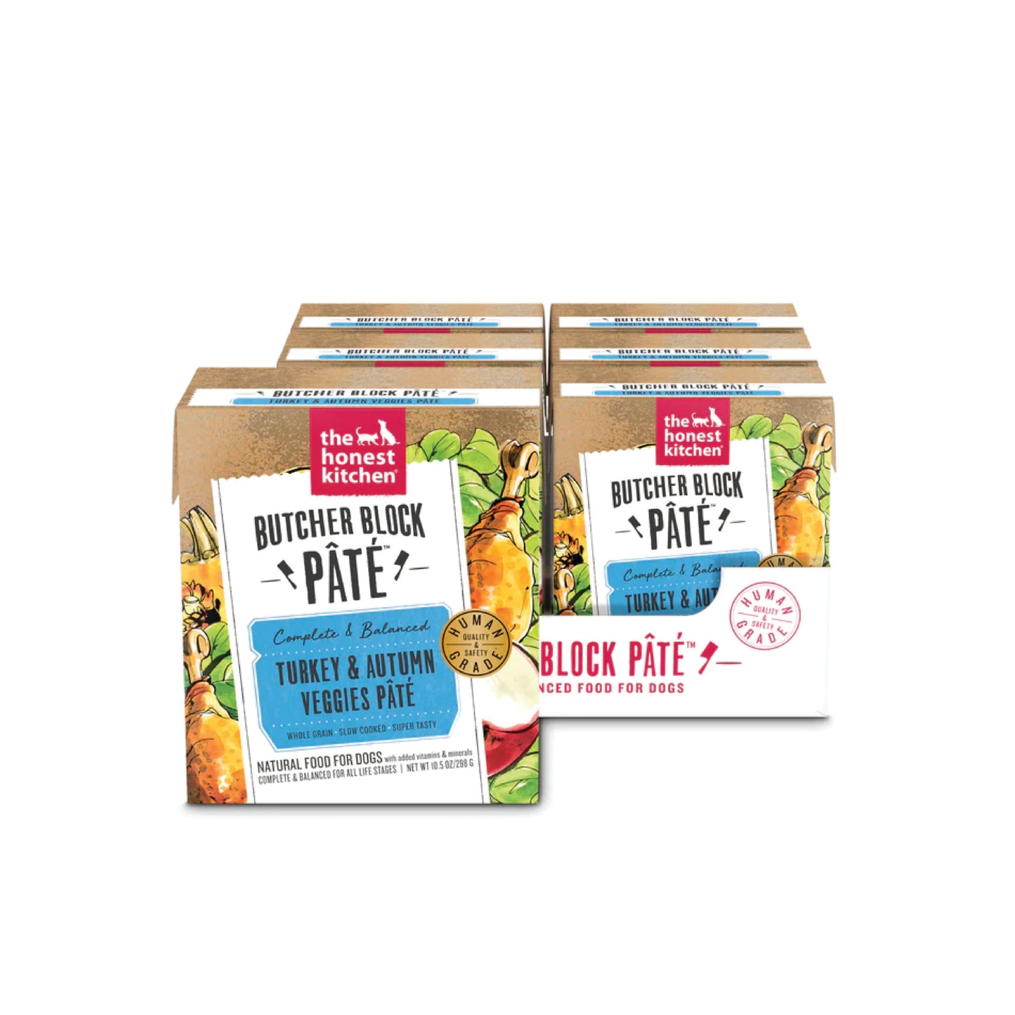 The Honest Kitchen - "Butcher Block Pâté" pour chien à la dinde & légumes d'automne