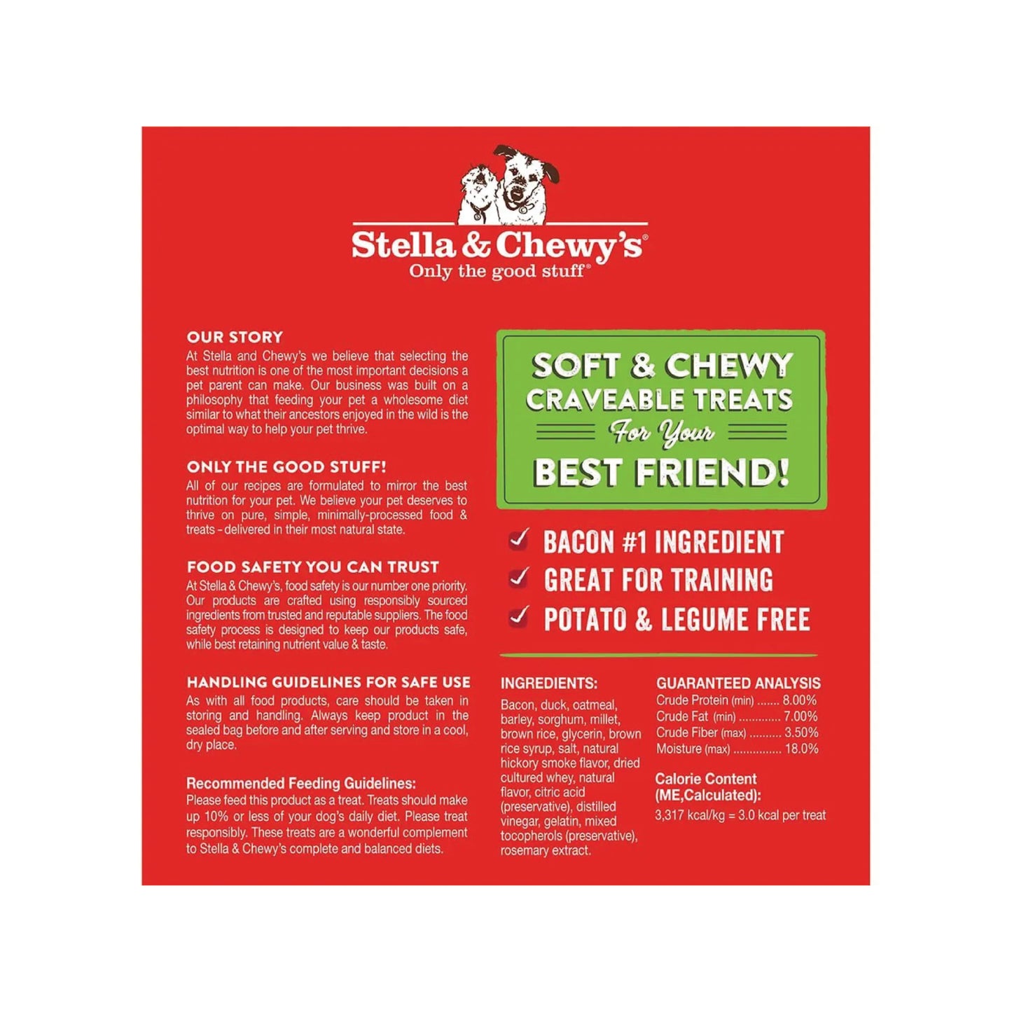 Stella & Chewy's - Gâteries pour chien Crav'n Bac'n Bites™ au bacon et au canard