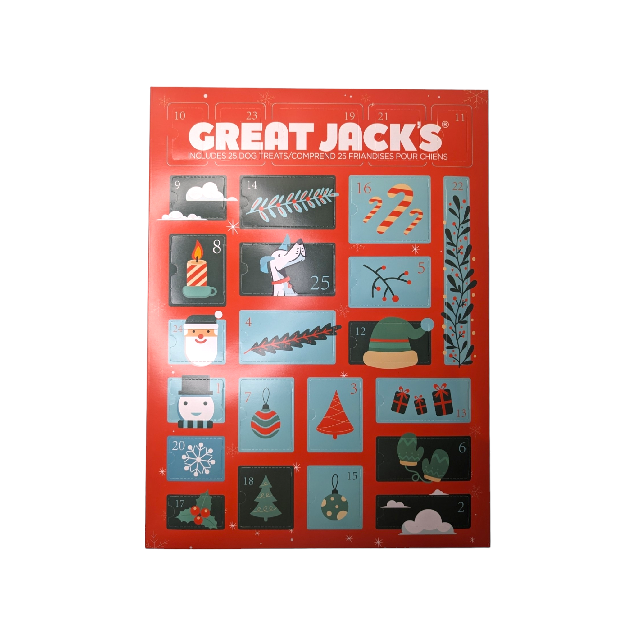 Advent Calendar for Dogs Great Jack's Pawparazzi d'animaux