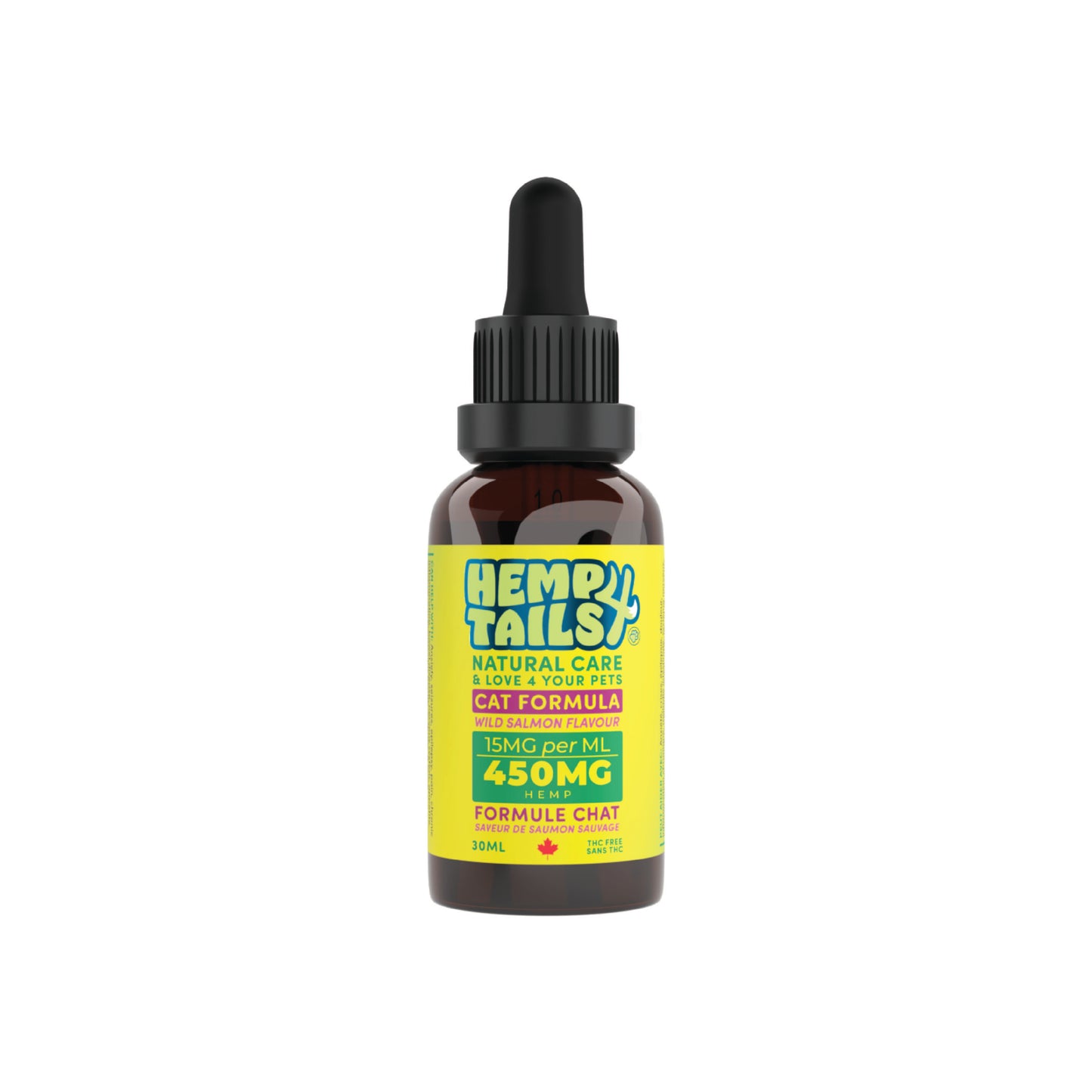 Hemp 4 Tails - Formule Chat (Saveur de saumon, 450 mg)