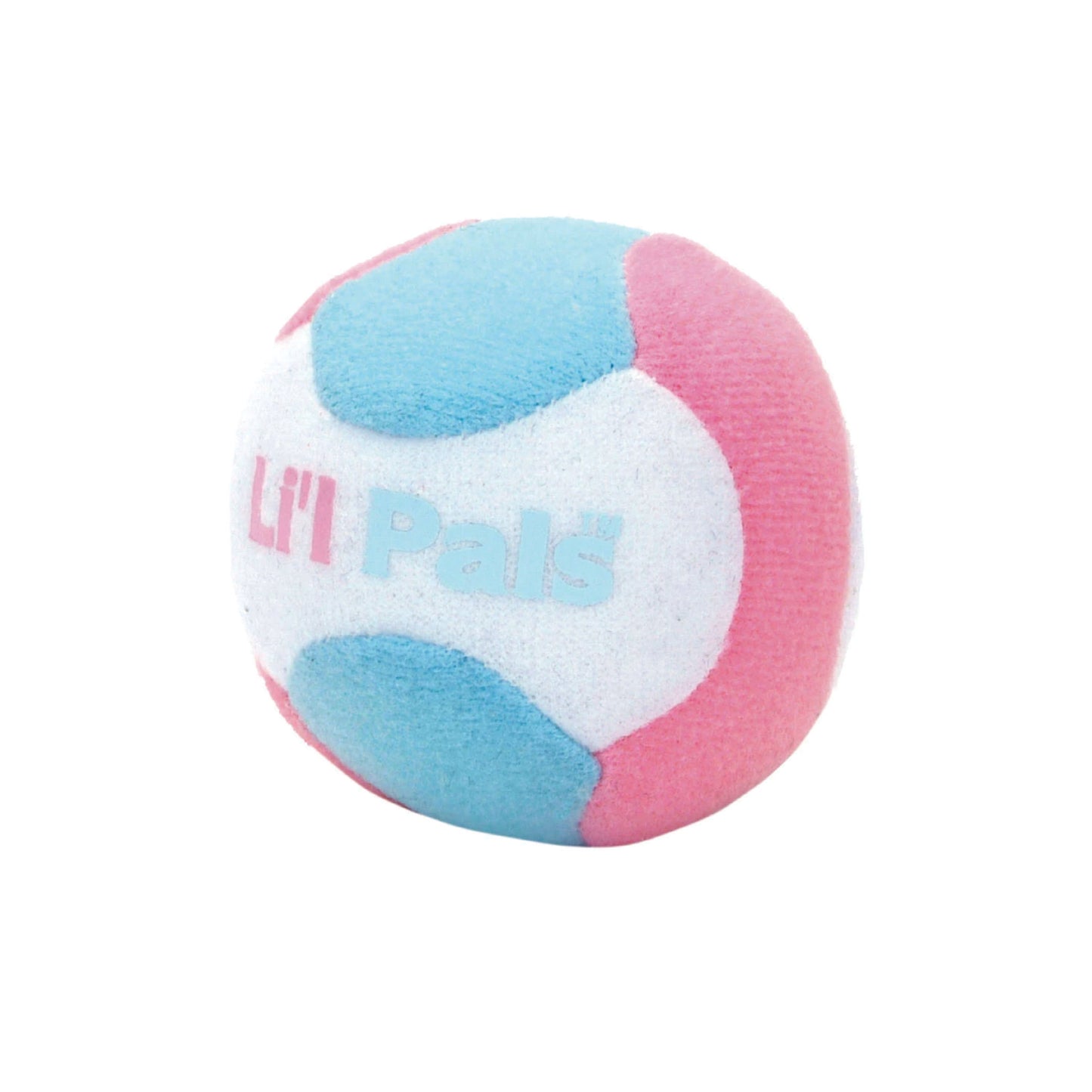 Li'L Pals - Balle en peluche multicolore avec grelot